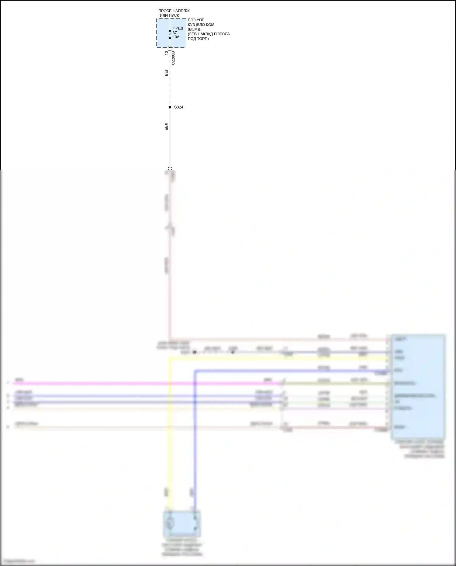 MKS Lincoln I рестайлинг (2012-2016): Электросхема сиденья с электроприводом для пассажиров, 14-сторонняя (2 из 2) 