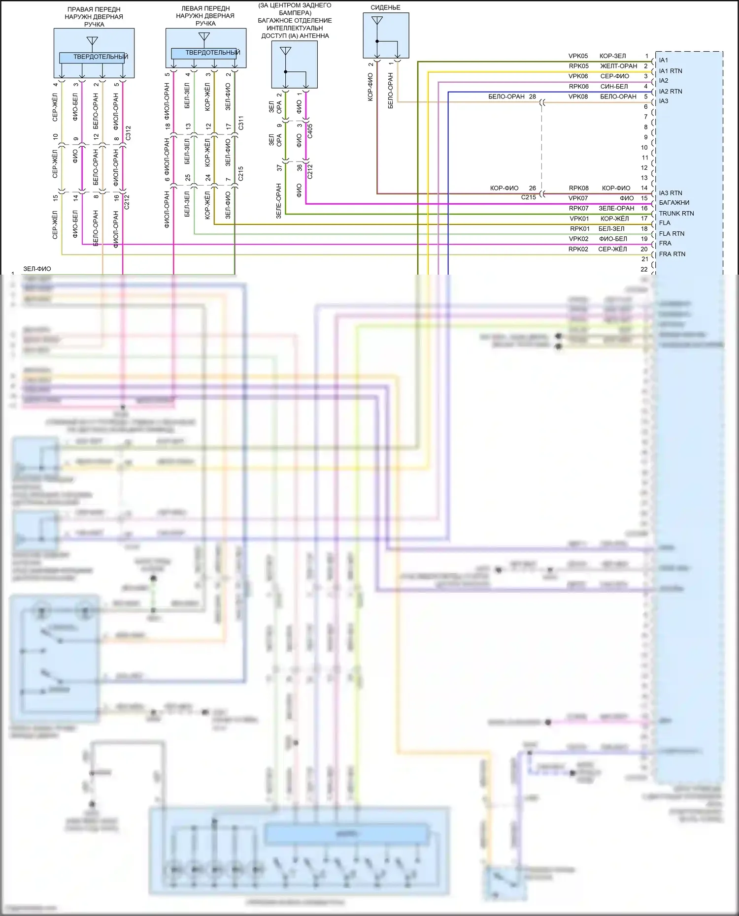 MKS Lincoln I рестайлинг (2012-2016): Электросхема центрального замка (2 из 2) 