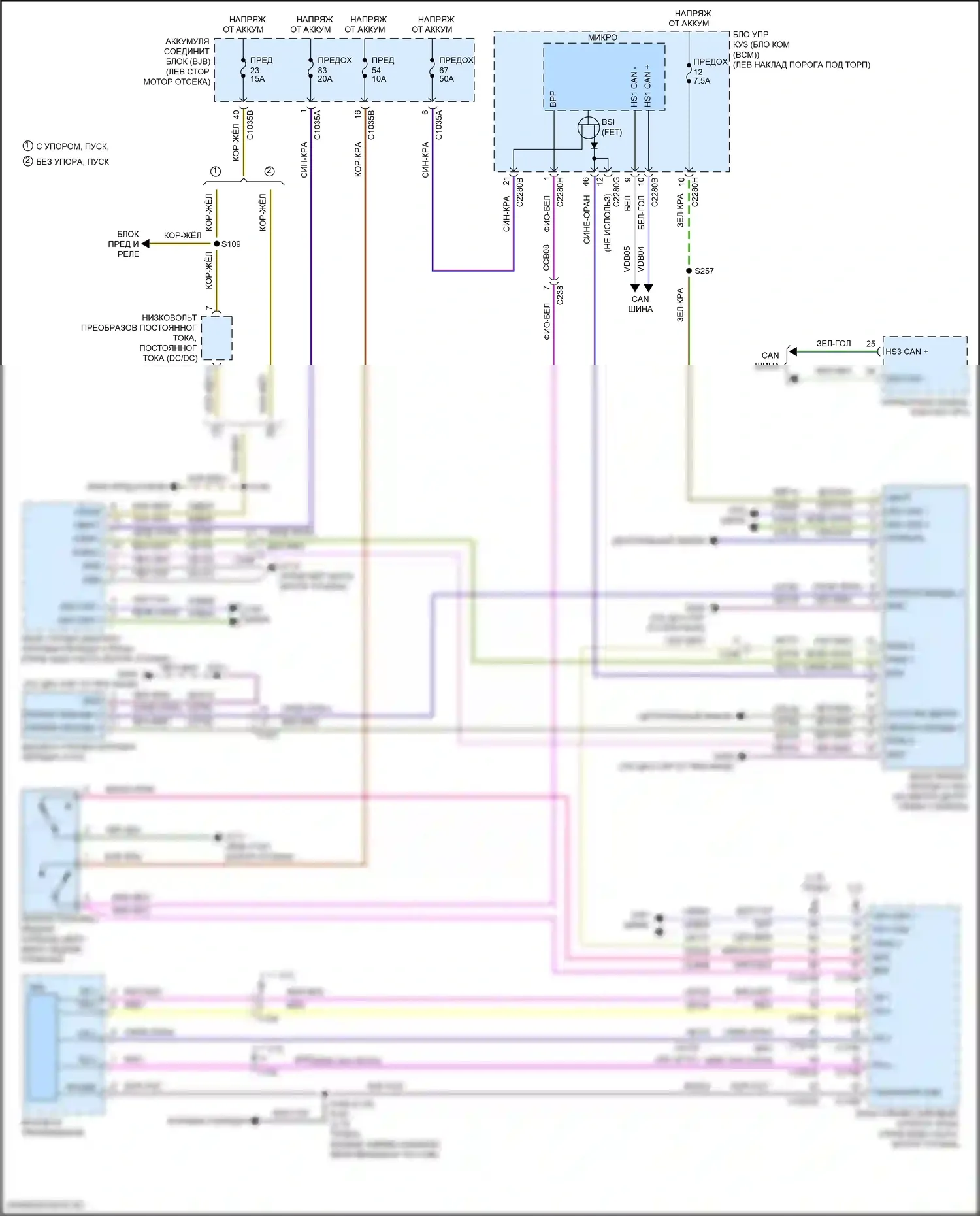 MKX Lincoln II (2015-2018): Электросхема блокировки селектора 