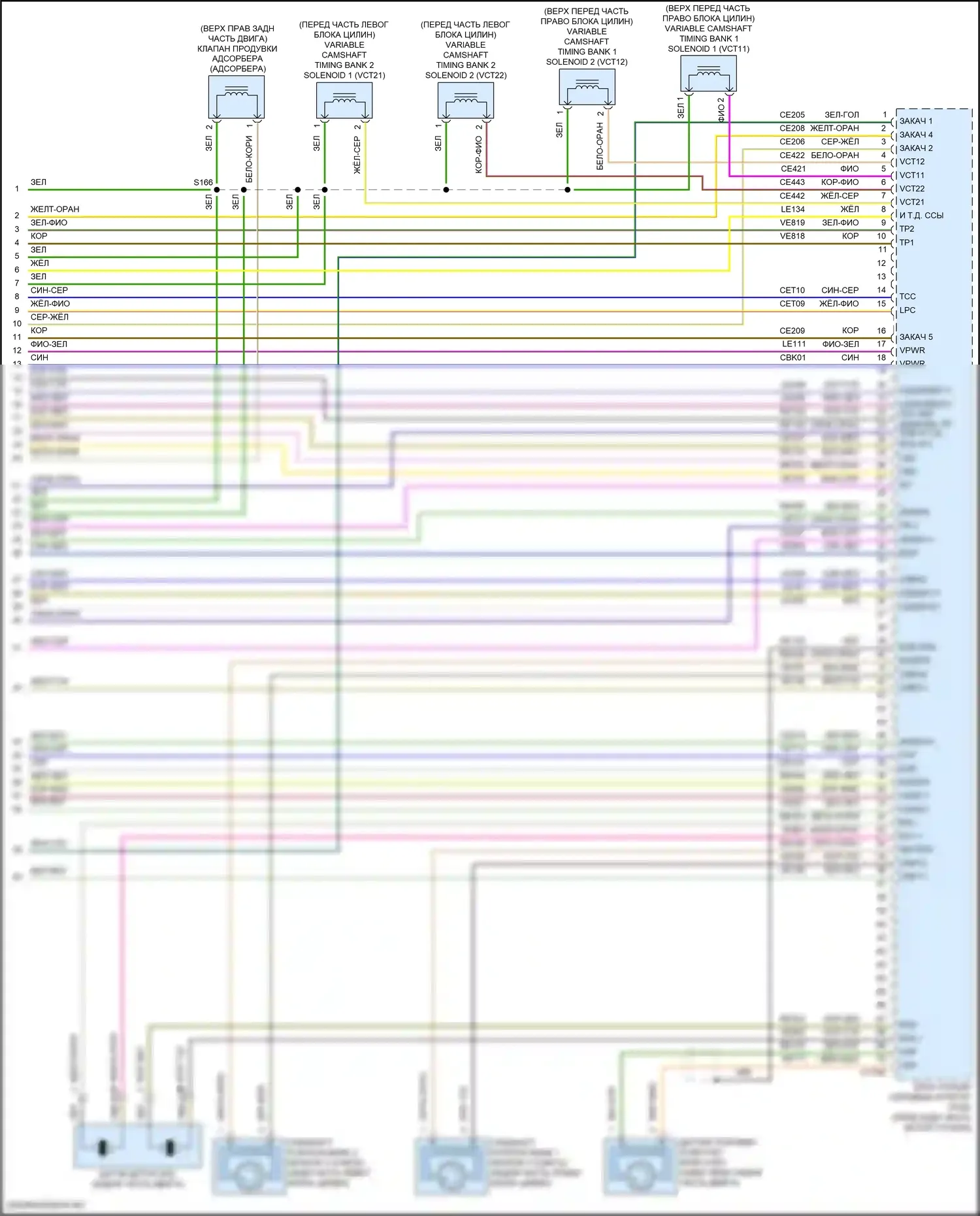 MKX Lincoln II (2015-2018): Электросхема двигателя 3.7l (7 из 7) 