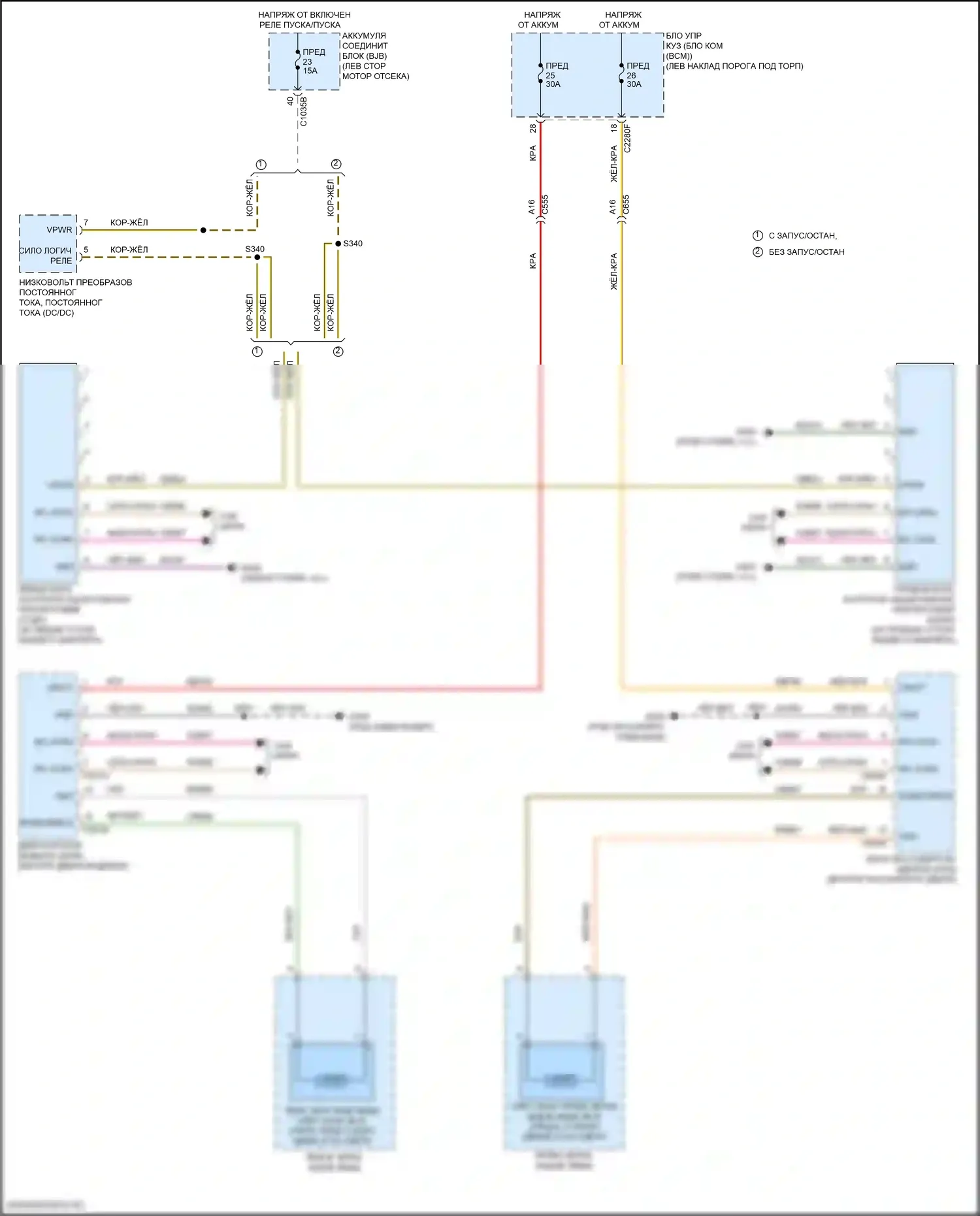 MKX Lincoln II (2015-2018): Электросхема информационной системы в слепой зоне 
