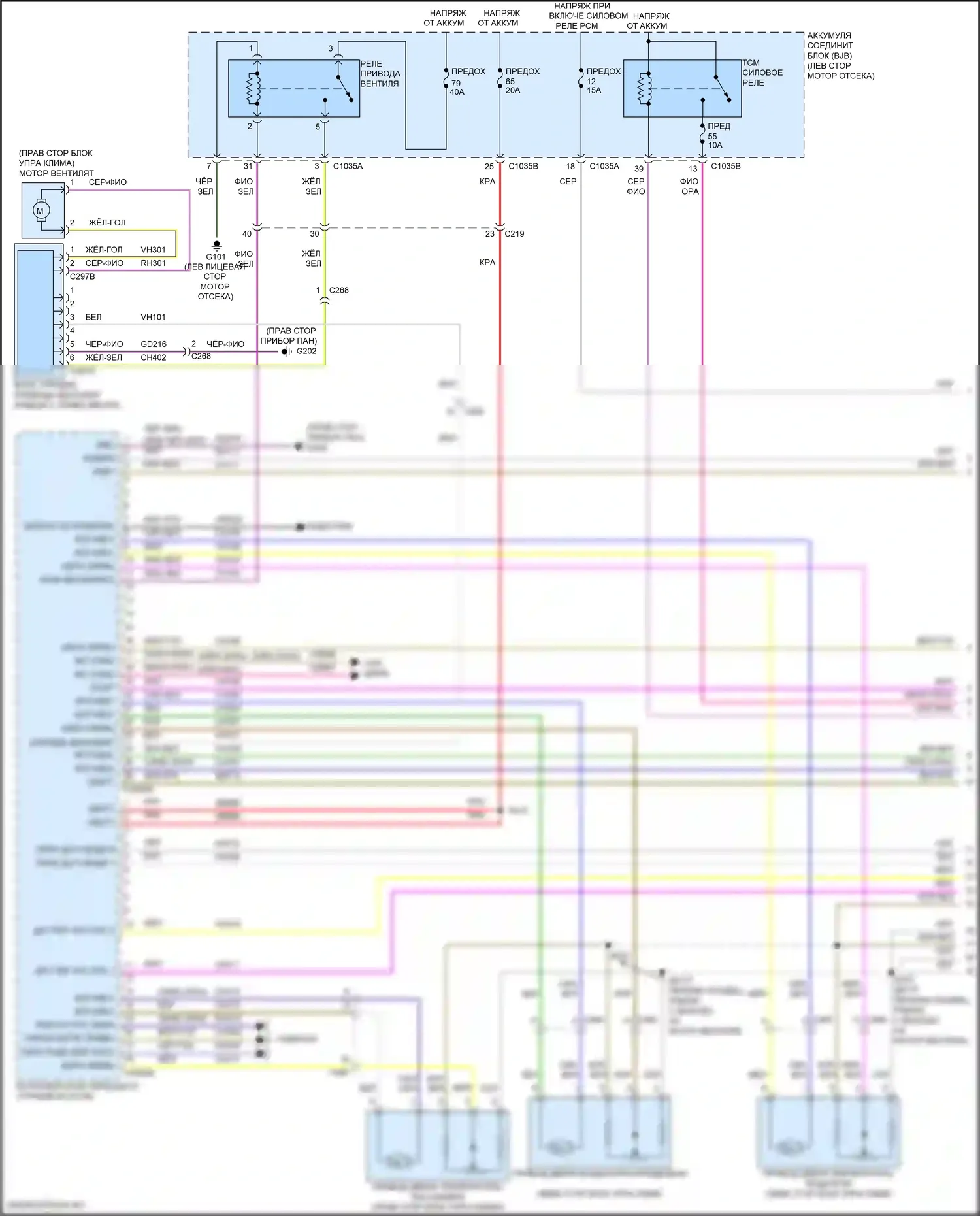 MKZ Lincoln II рестайлинг (2016-2020): Электросхема климат контроля, гибрид (1 из 3) 