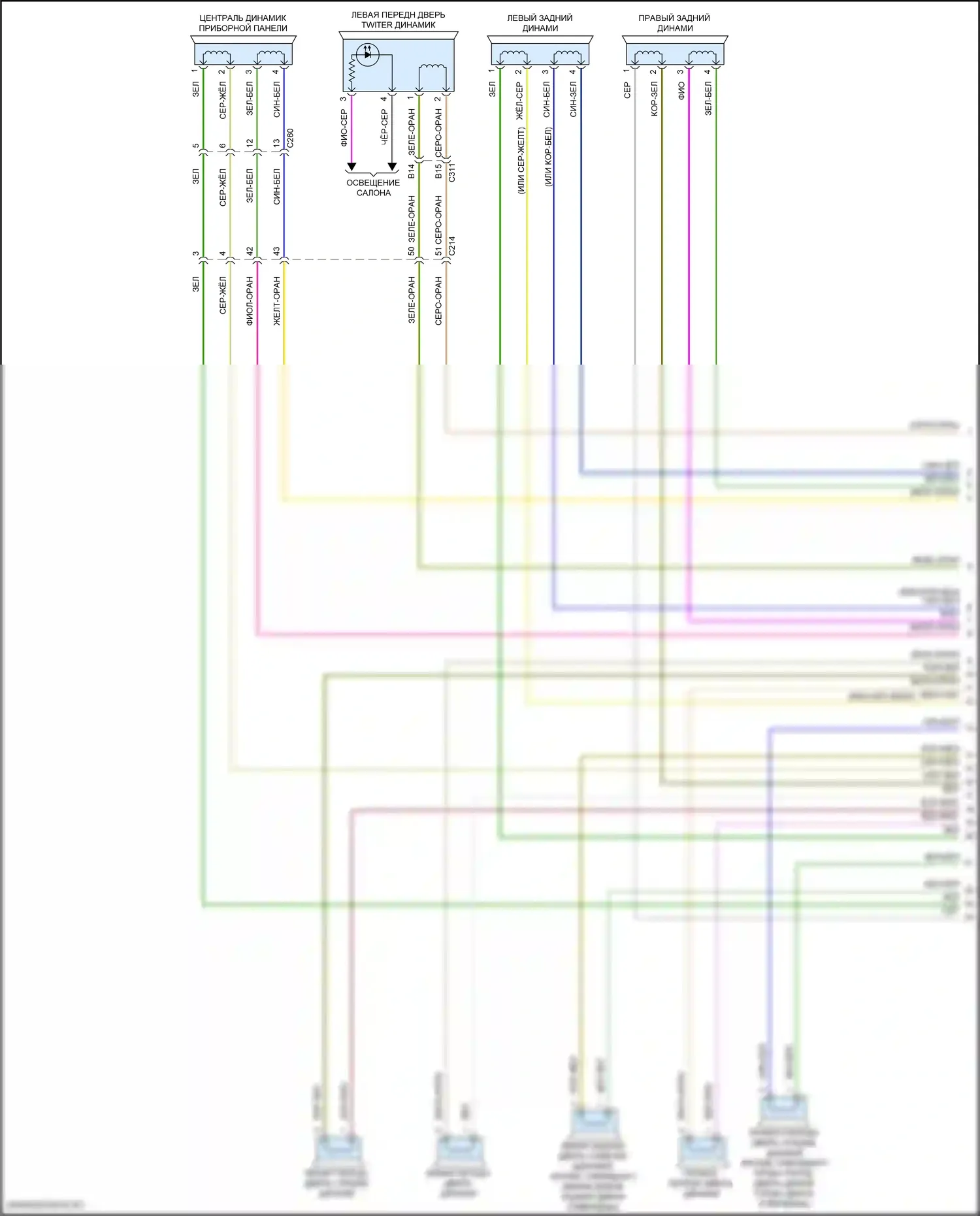 MKZ Lincoln II рестайлинг (2016-2020): Премиум магнитолы электросхема, с harman revel ultima (5 из 6) 