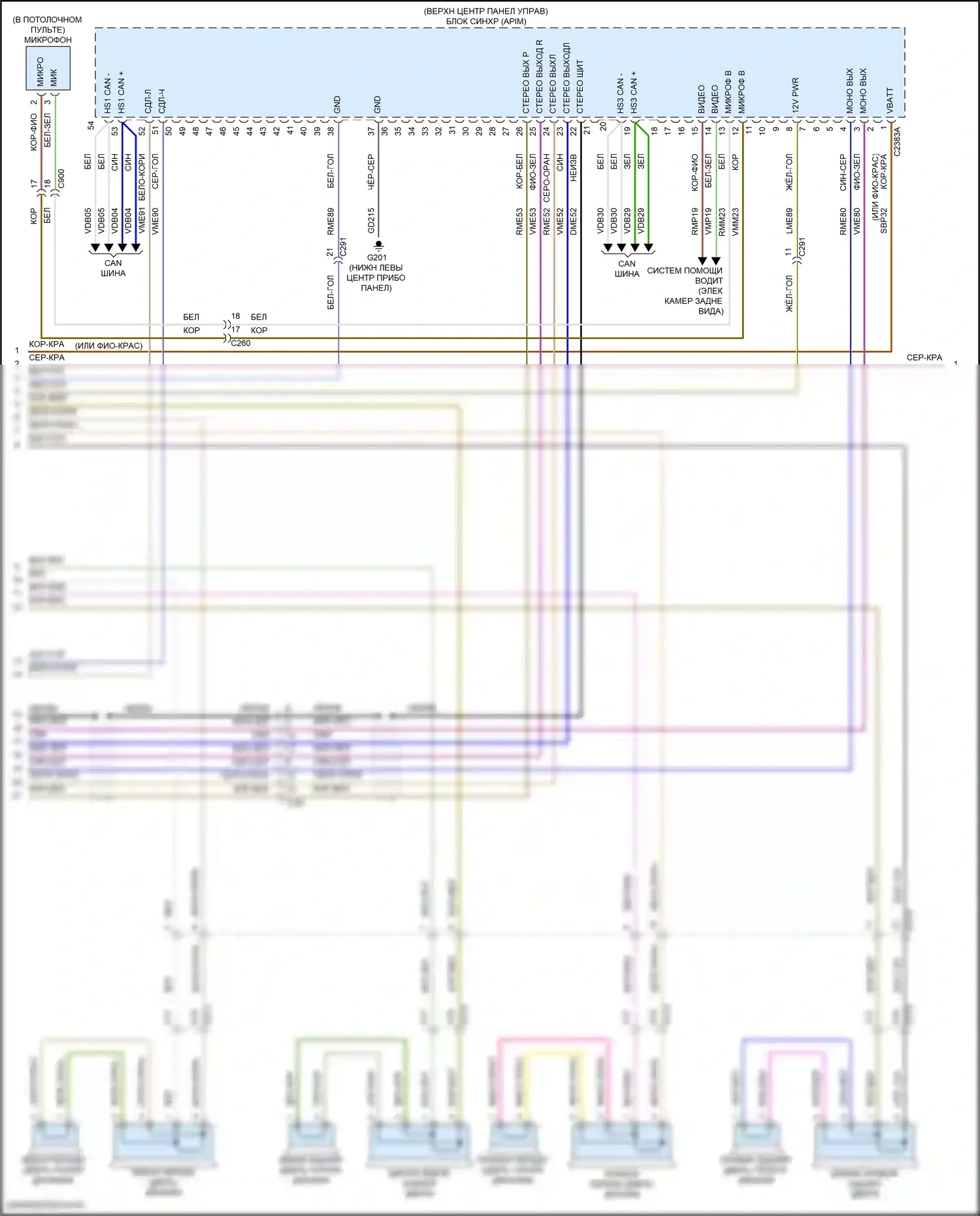 MKZ Lincoln II рестайлинг (2016-2020): Электросхема навигации (3 из 4) 