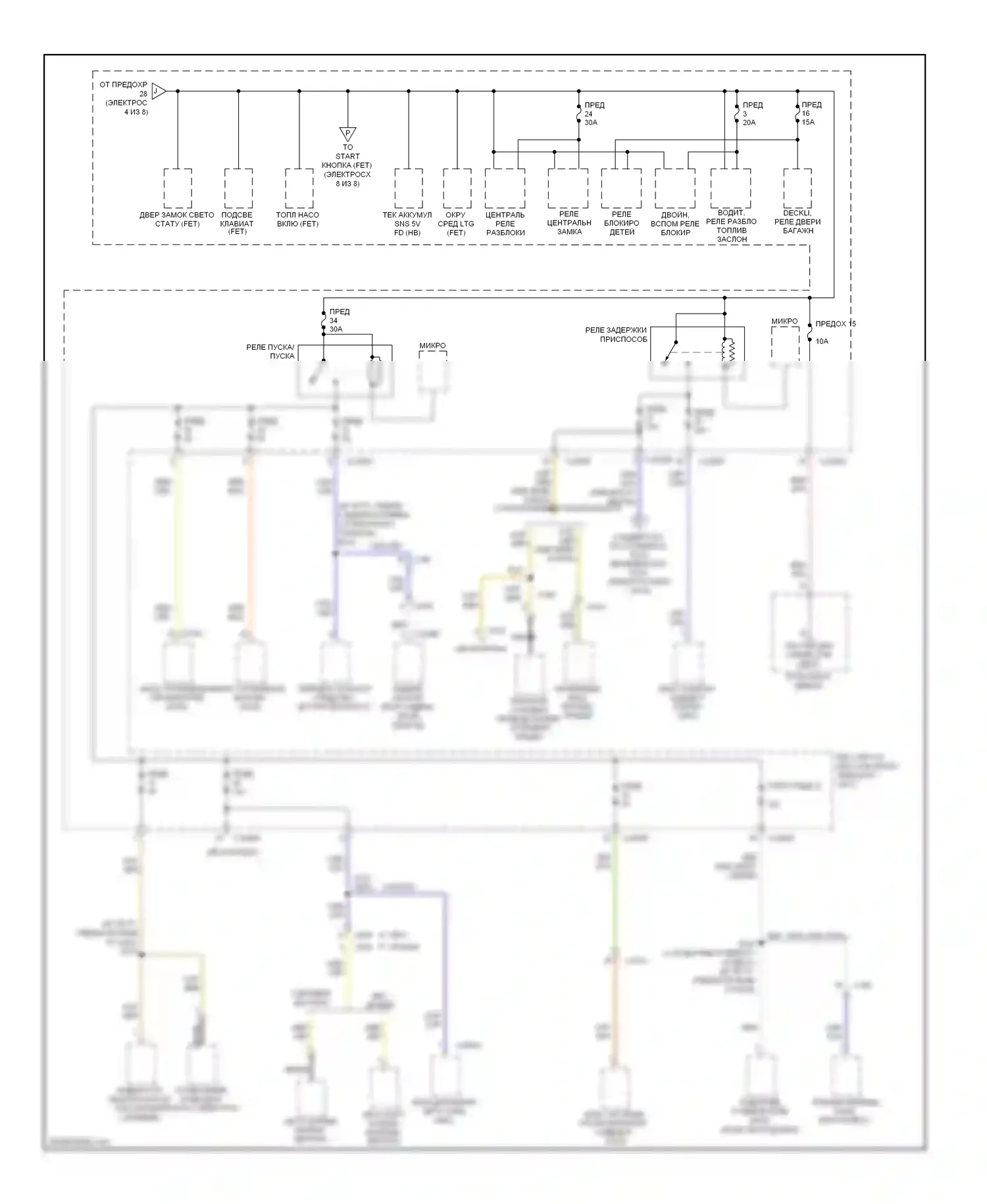 MKZ Lincoln II (2012-2016): Электросхема блока предохранителей реле, гибридного (5 из 8) 