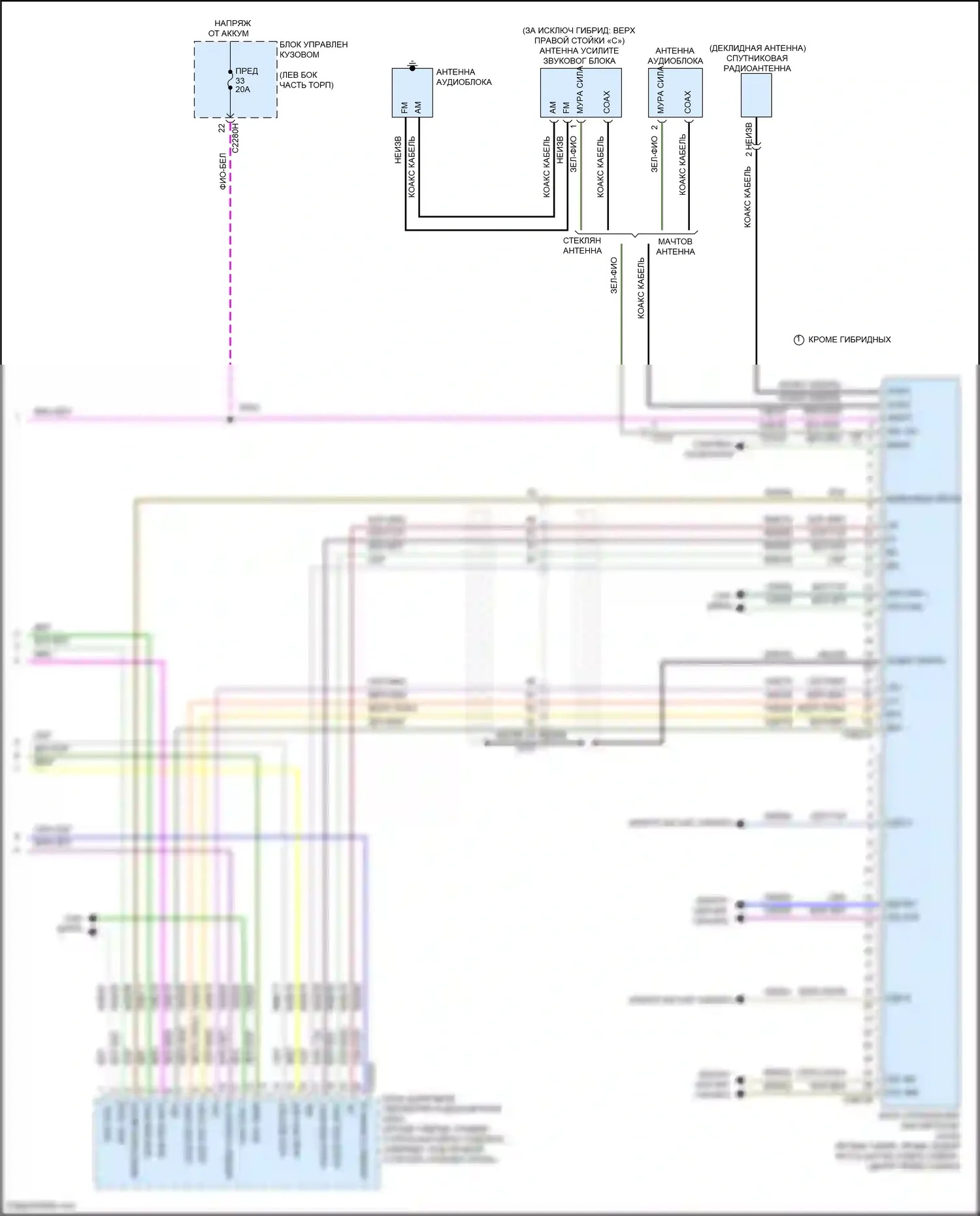 MKZ Lincoln II (2012-2016): Электросхема навигации, с thx (4 из 4) 