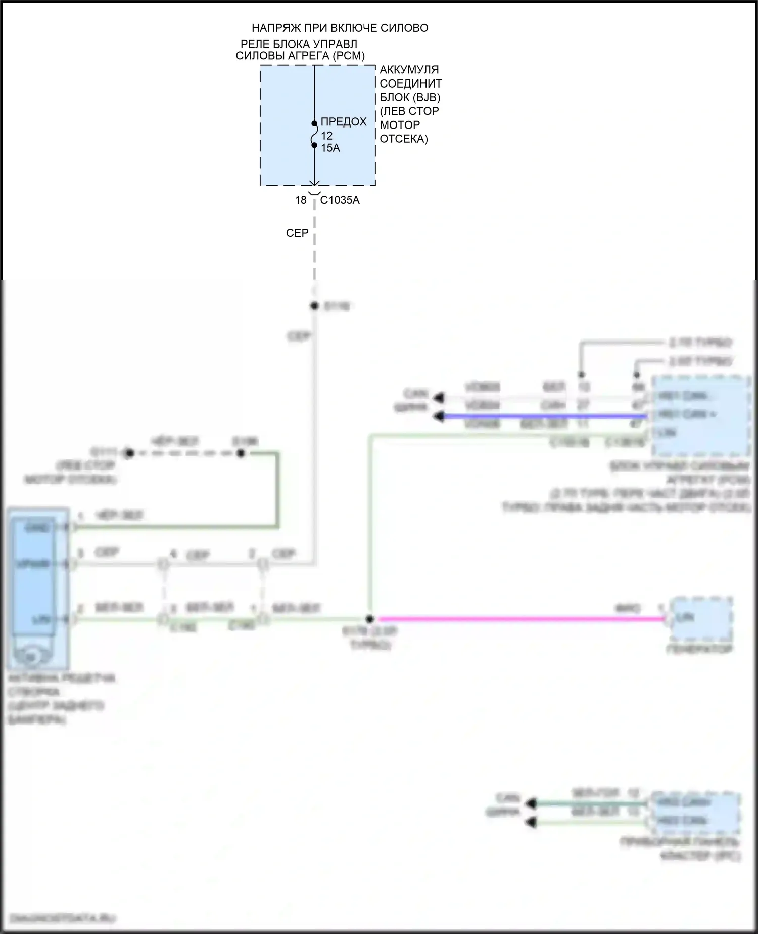 Nautilus Lincoln I (2018-2024): Электросхема активных управление кузовом и подвеской 