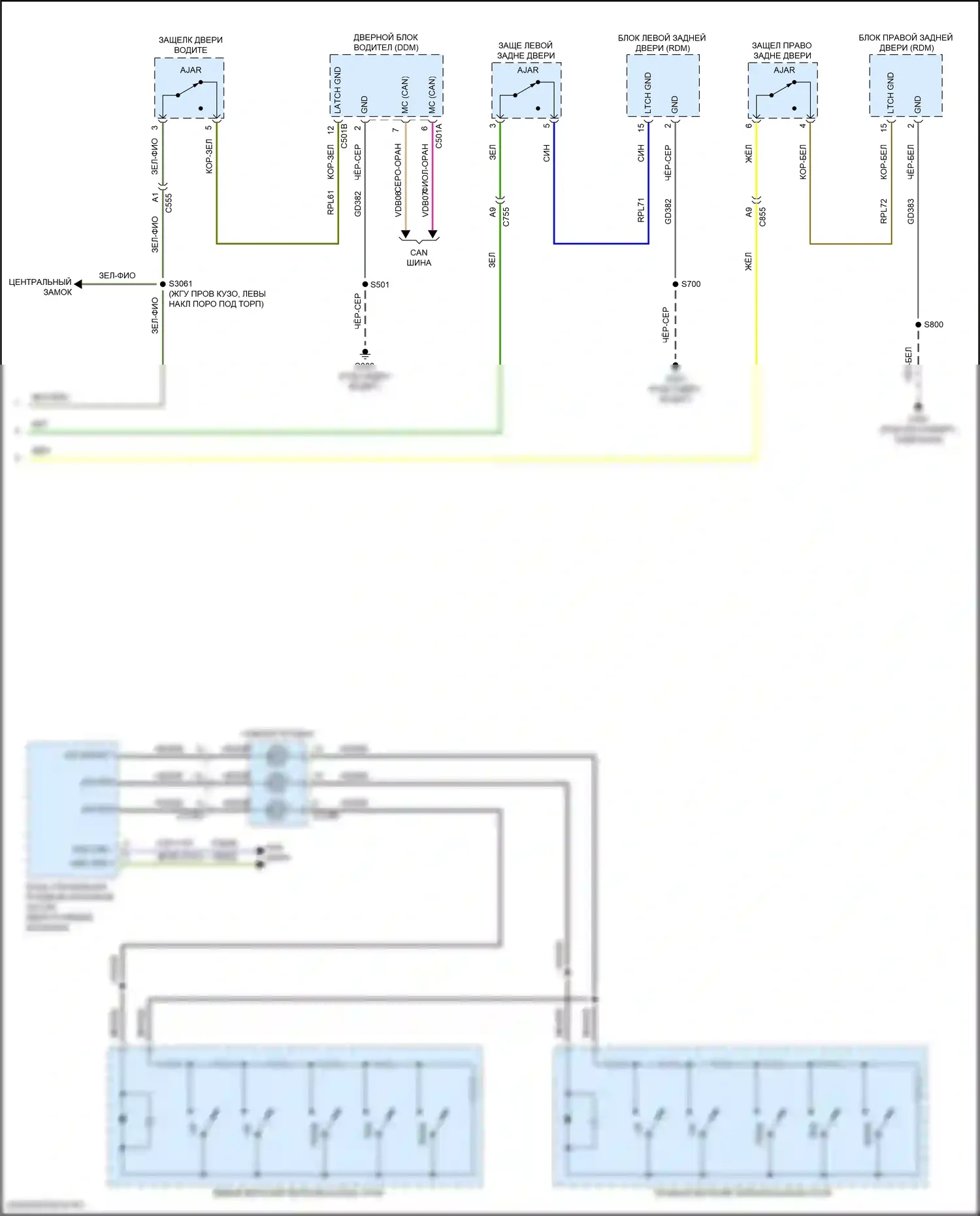 Nautilus Lincoln I (2018-2024): Электросхема приборной панели (3 из 3) 