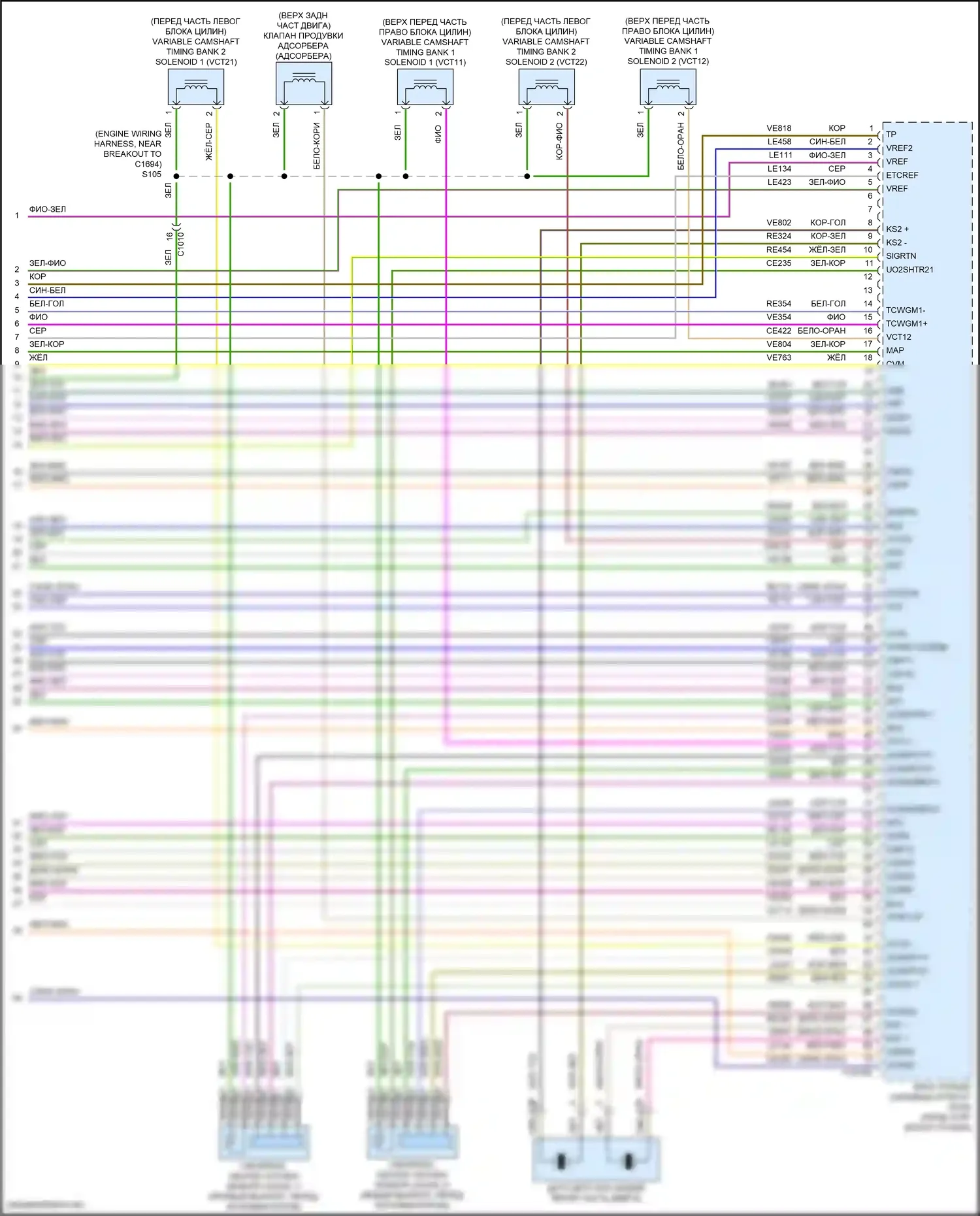 Navigator Lincoln IV (2017-2022): Электросхема двигателя 3,5л турбо (7 из 7) 