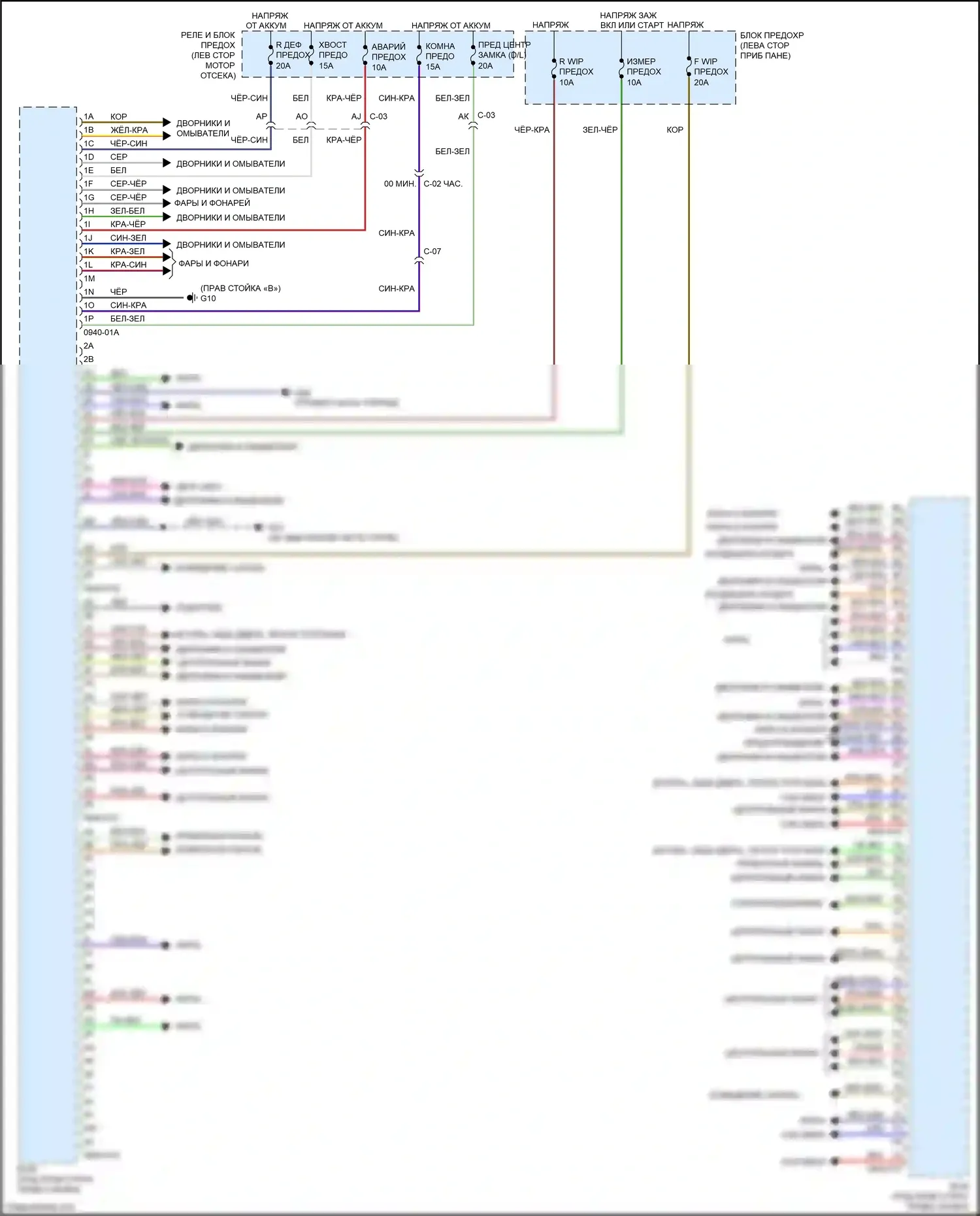 2 Mazda II рестайлинг (2010-2014): Электросхема блоков управления кузовом 