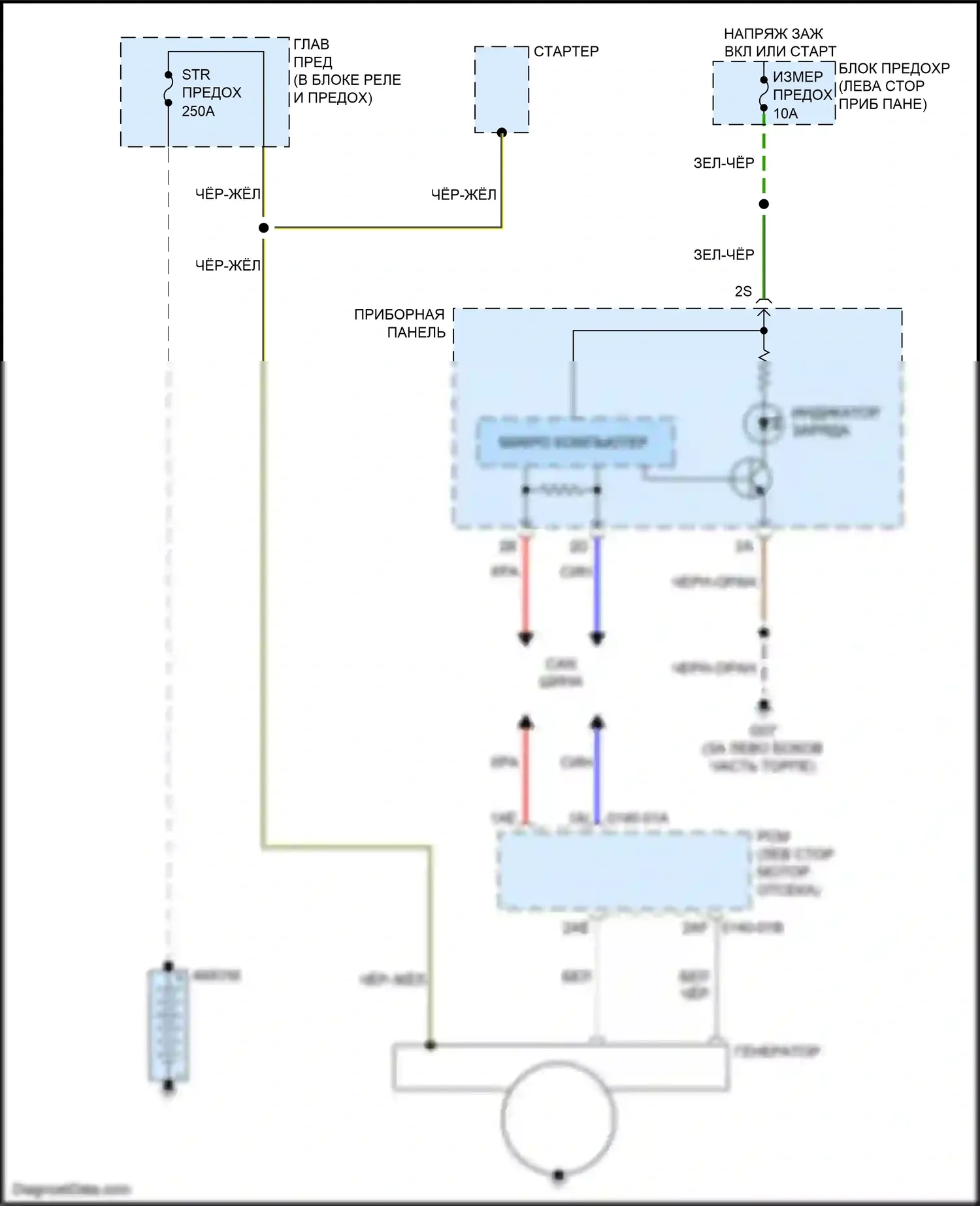 2 Mazda II рестайлинг (2010-2014): Электросхема генератора 