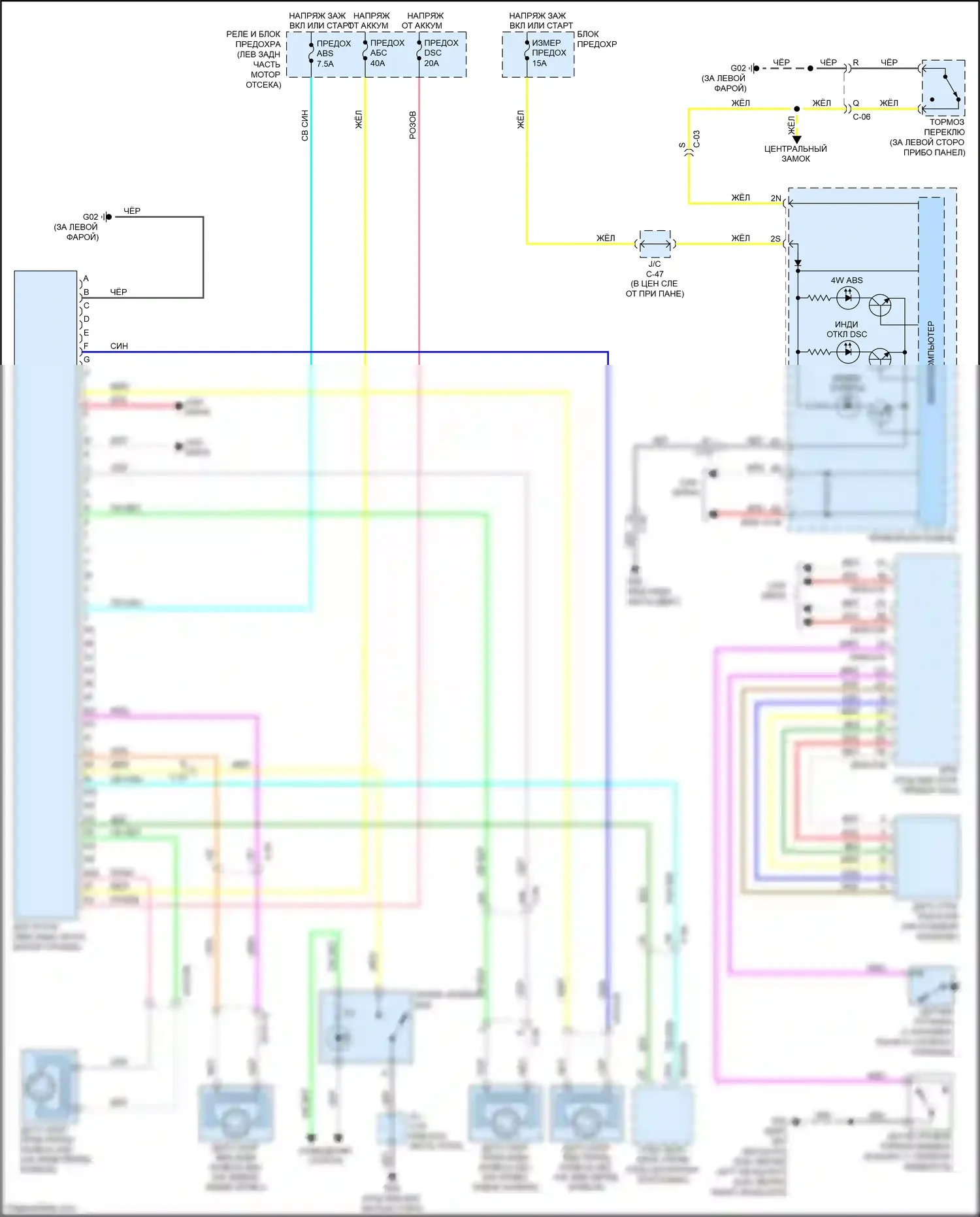 3 MPS Mazda II рестайлинг (2011-2013): Антиблокировочная электросхема тормозов, с динамическим контролем устойчивости 