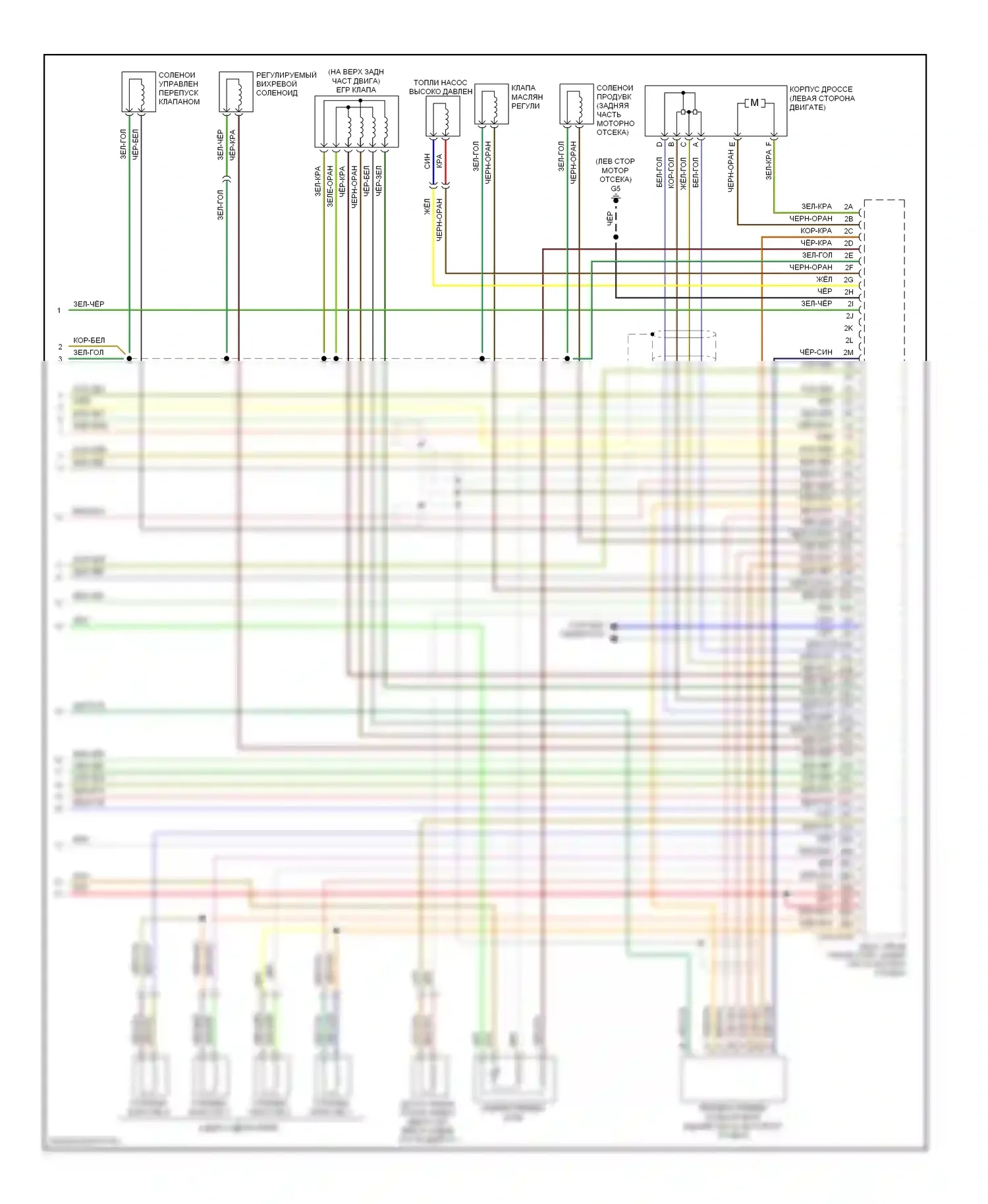 3 Mazda BK рестайлинг (2006-2009): Электросхема двигателя 2.3л турбо (4 из 4) 