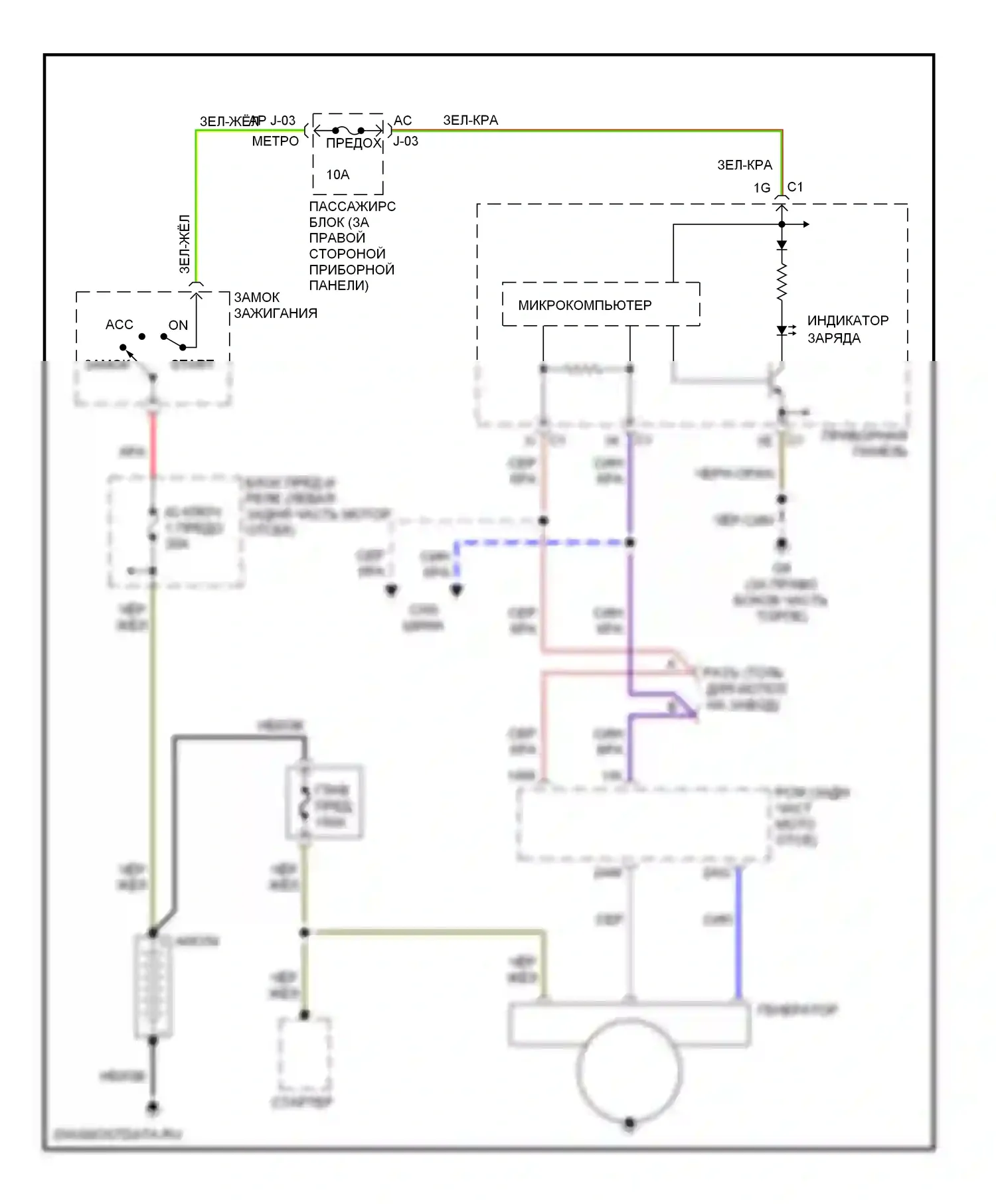 3 Mazda BK (2003-2006): Электросхема генератора 