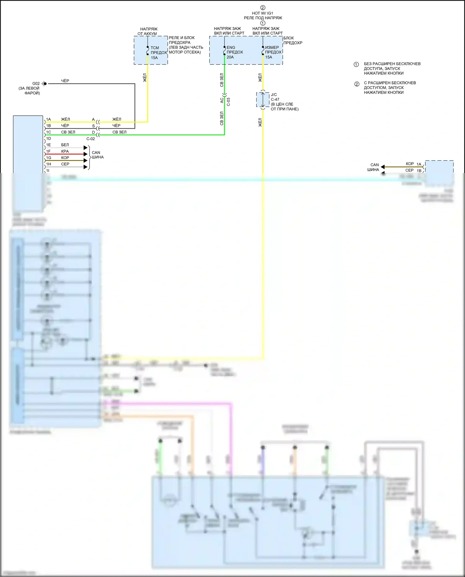3 Mazda BL рестайлинг (2011-2013): Электросхема коробки передач, 6 скоростей 