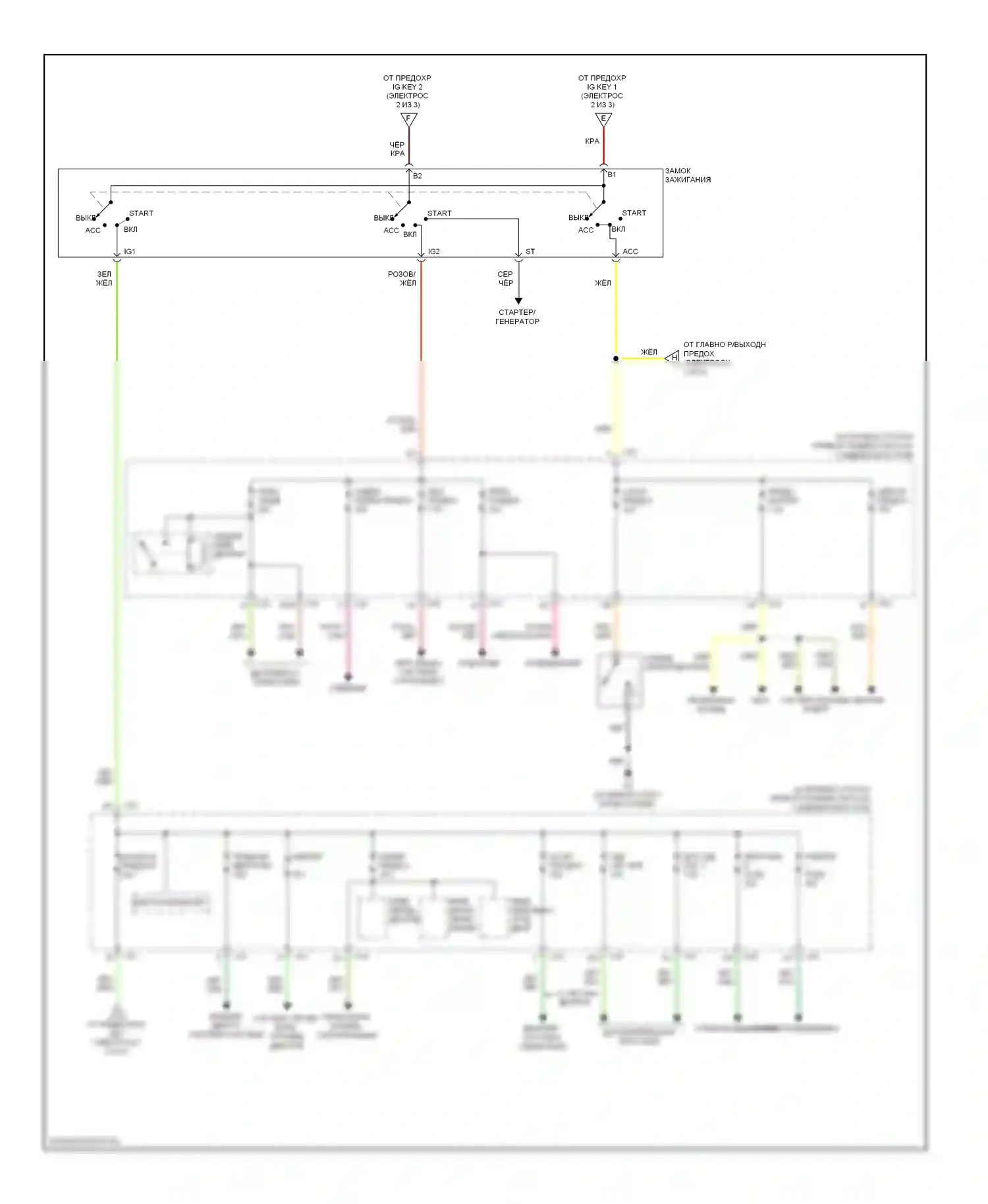 3 Mazda BL (2008-2011): Электросхема блока предохранителей реле (3 из 3) 