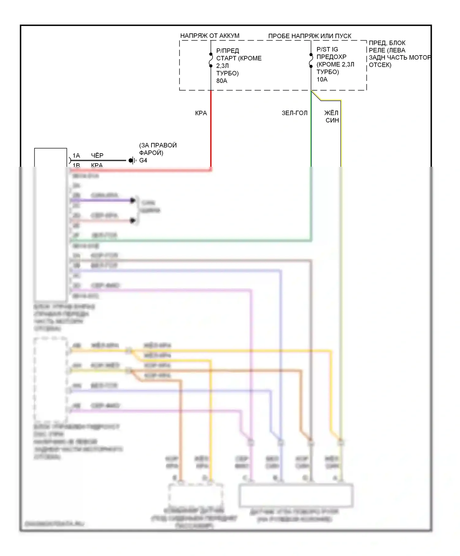 3 Mazda BL (2008-2011): Электросхема электроусилителя руля 