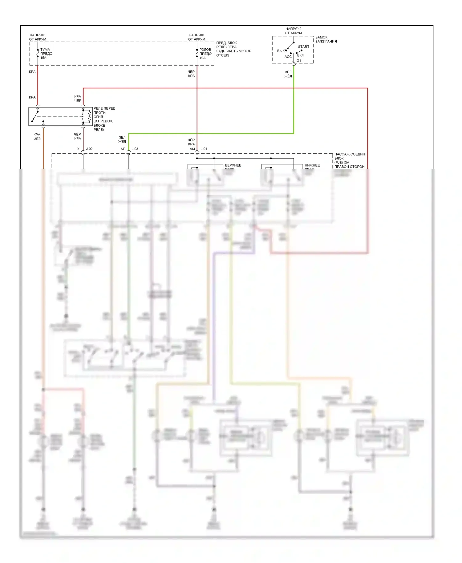 3 Mazda BL (2008-2011): Электросхема фар, без дрели 