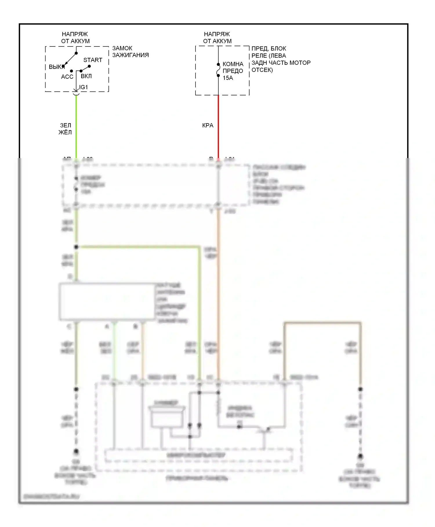 3 Mazda BL (2008-2011): Электросхема иммобилайзера 