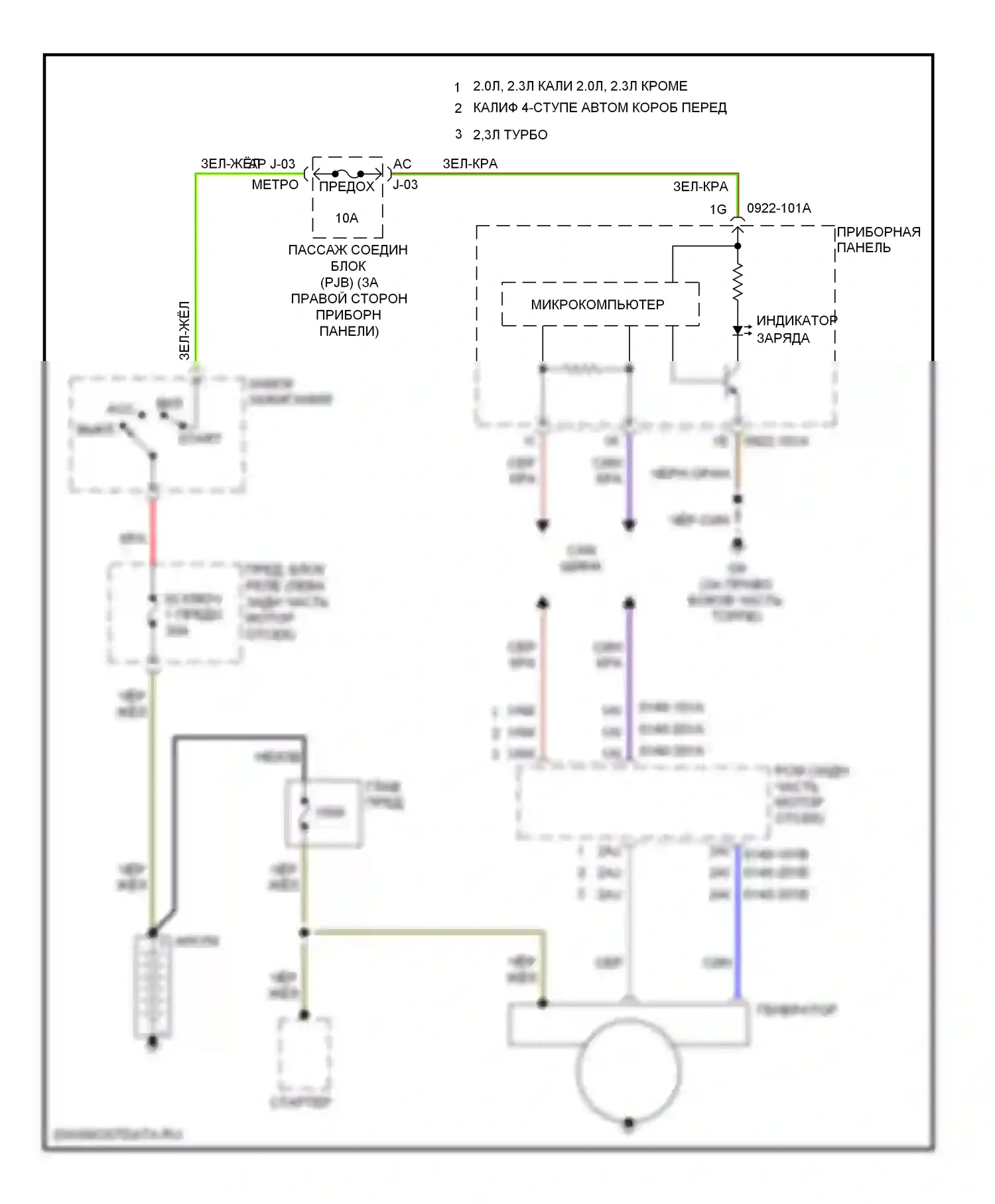 3 Mazda BL (2008-2011): Электросхема генератора 