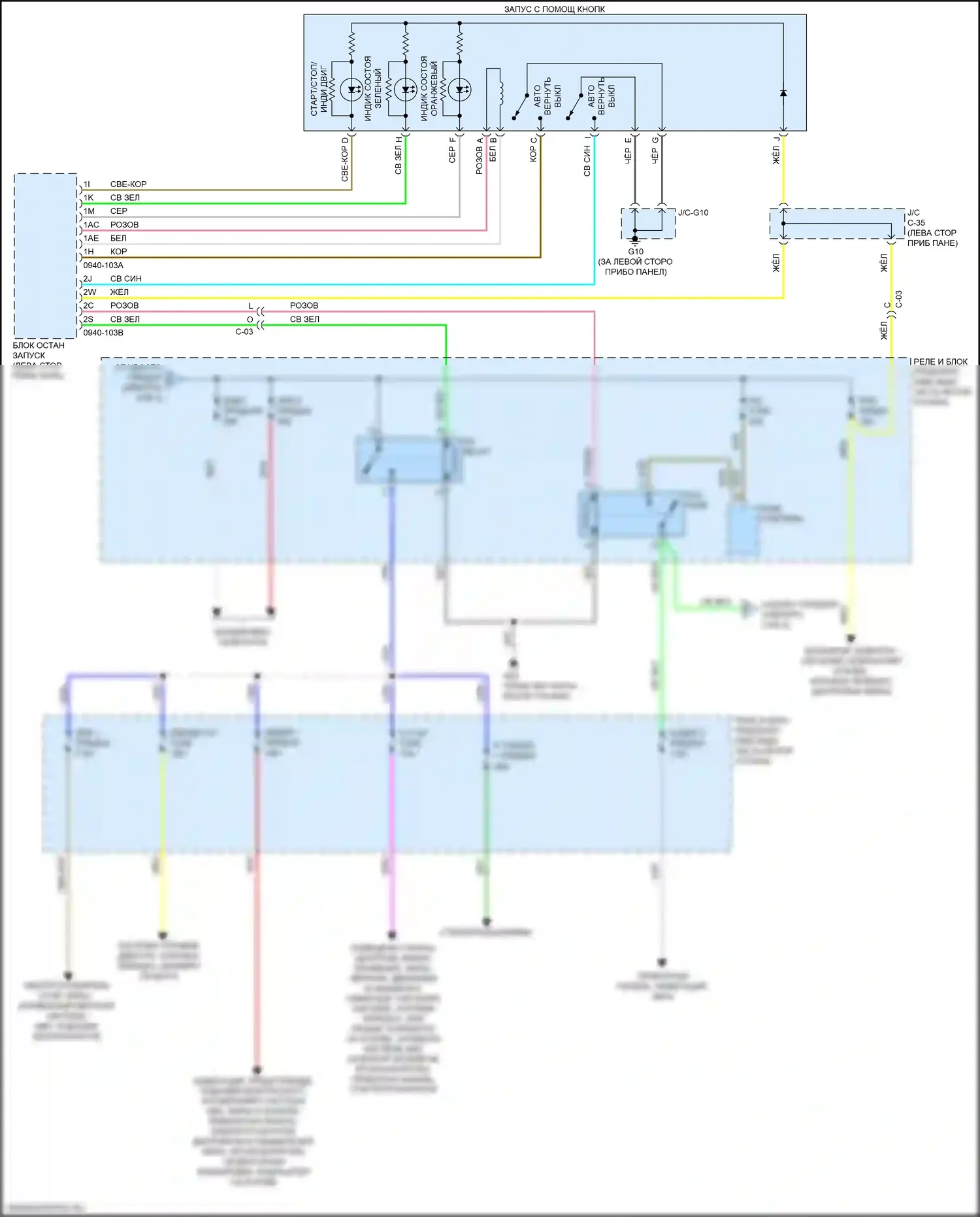 3 Mazda BM рестайлинг (2016-2019): Электросхема блока предохранителей реле (3 из 3) 