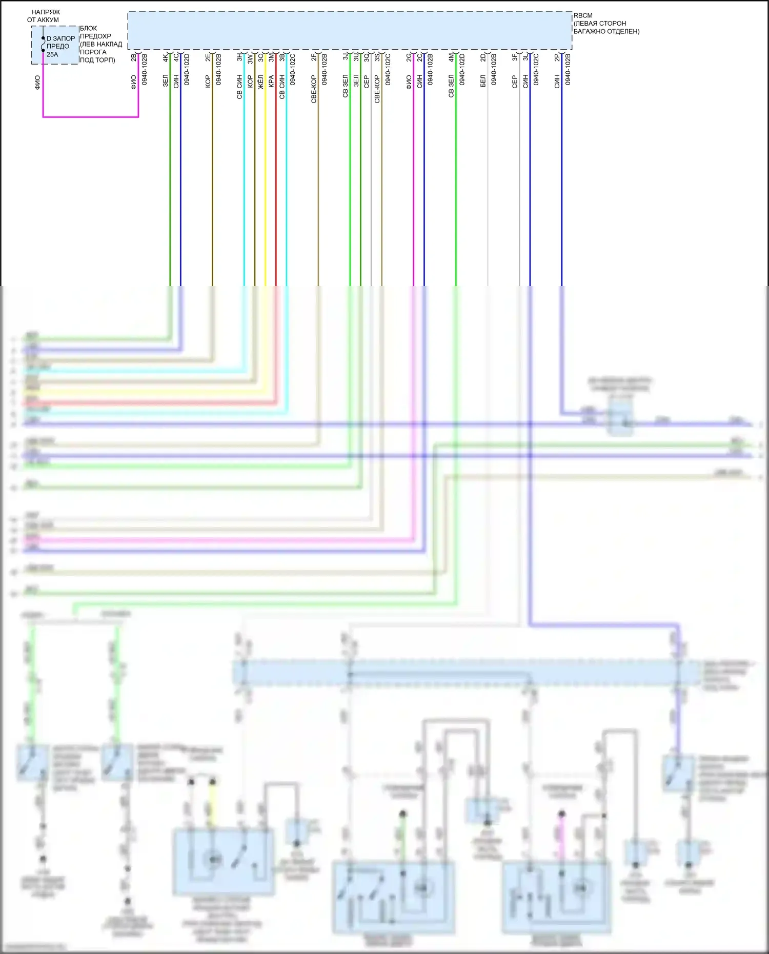 3 Mazda BM рестайлинг (2016-2019): Сигнализации электросхема (4 из 5) 
