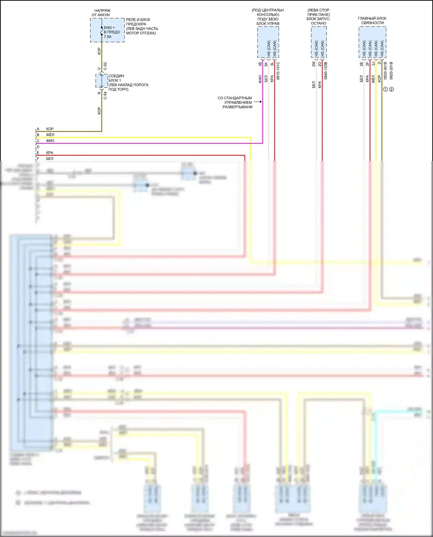 3 Mazda BM (2013-2016): Can шина электросхема (1 из 3) 