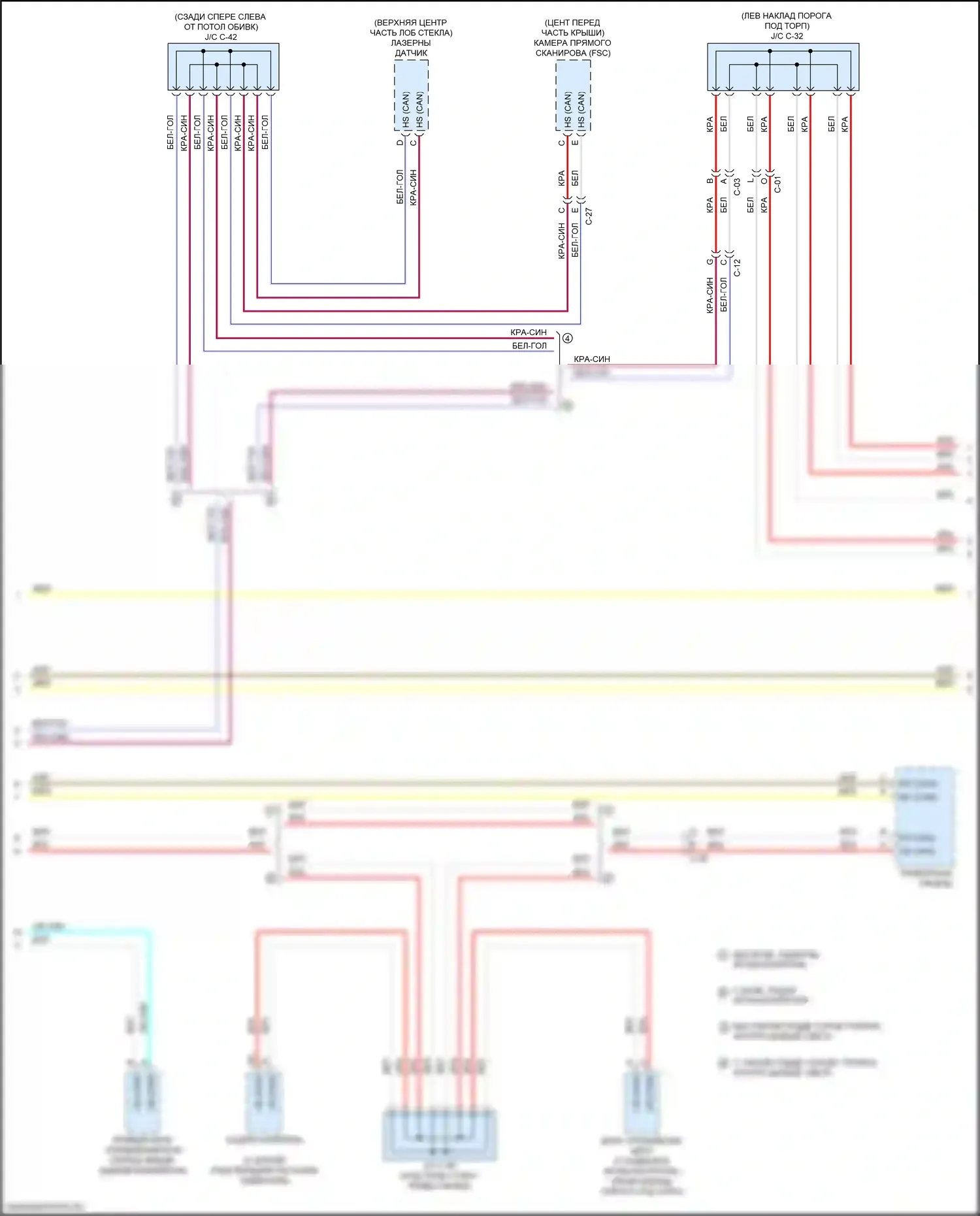 3 Mazda BM (2013-2016): Can шина электросхема (2 из 3) 
