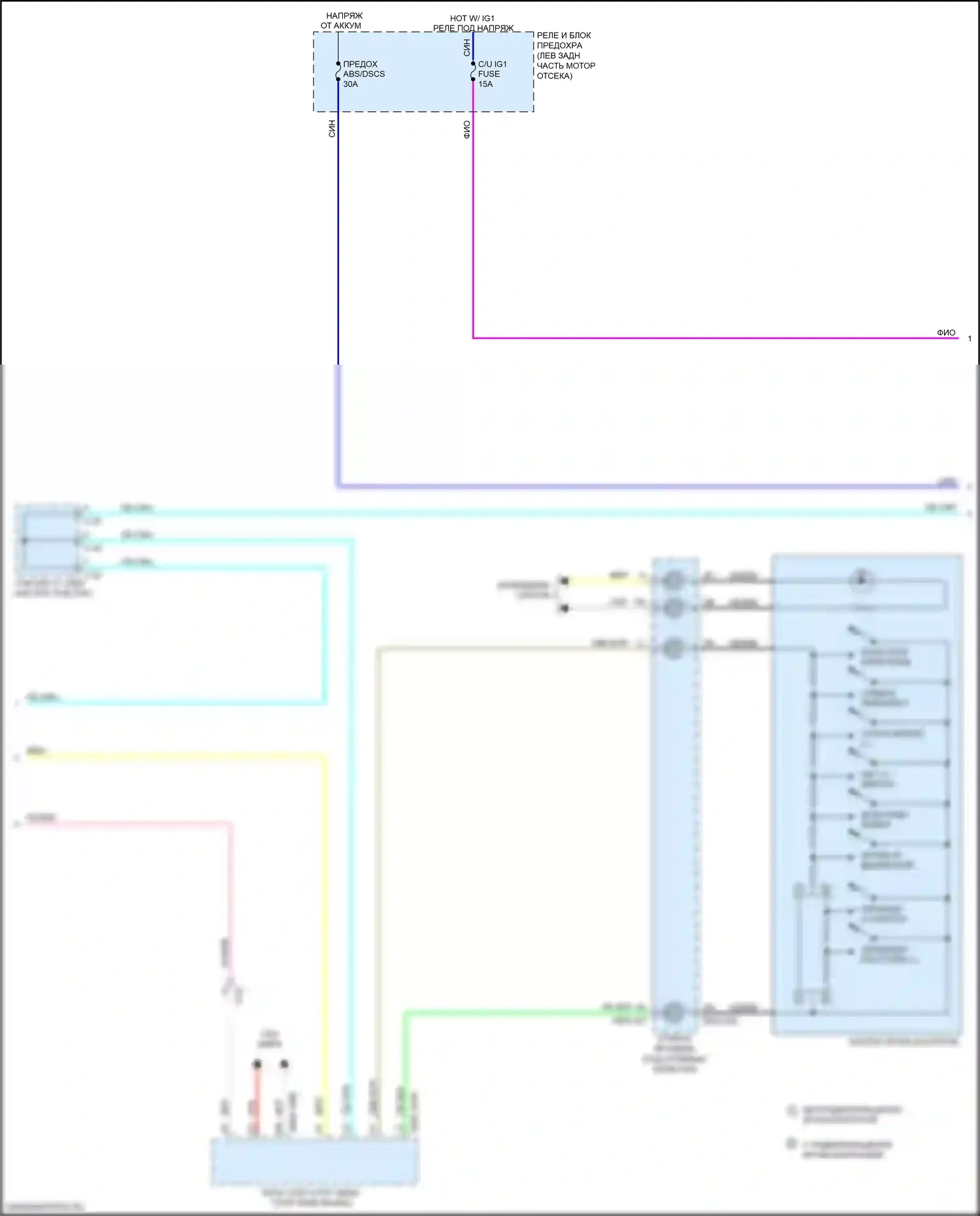 3 Mazda BM (2013-2016): Электросхема круиз-контроля (2 из 3) 