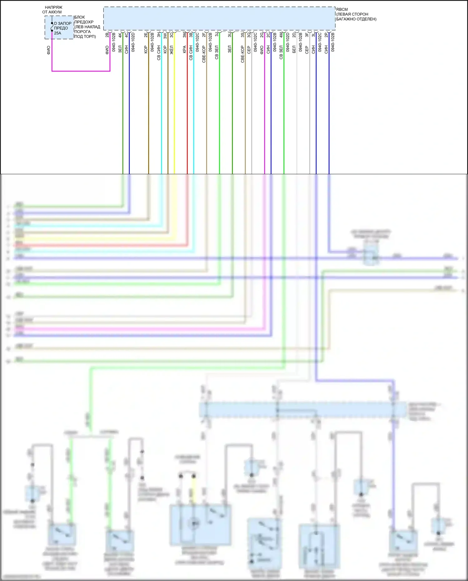3 Mazda BM (2013-2016): Сигнализации электросхема (4 из 5) 