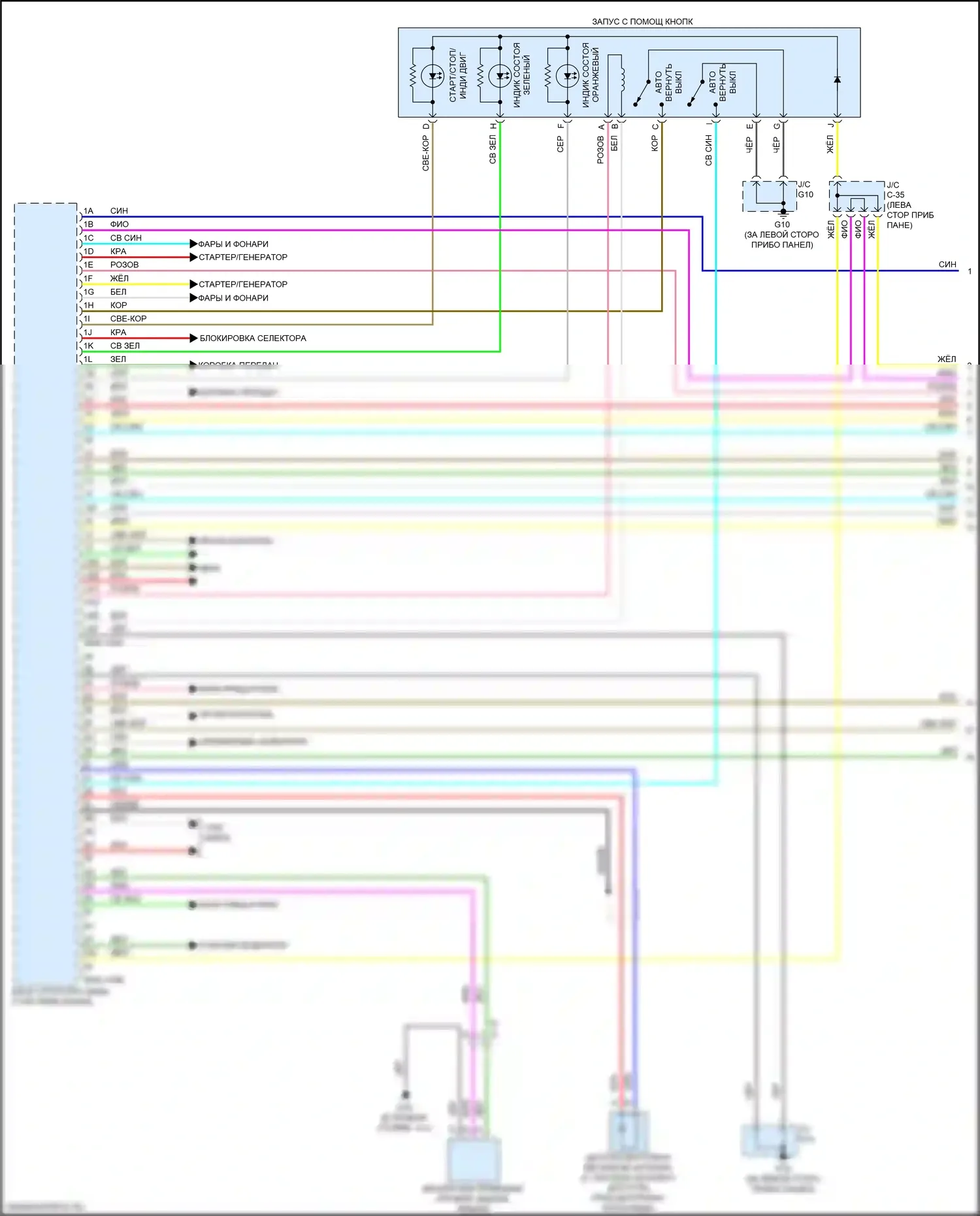 3 Mazda BM (2013-2016): Электросхема центрального замка (1 из 5) 
