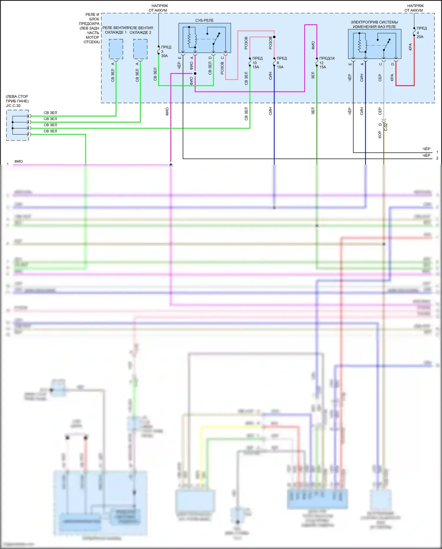3 Mazda BP (2019-2024): Электросхема двигателя 2.0l skyactiv (4 из 6) 