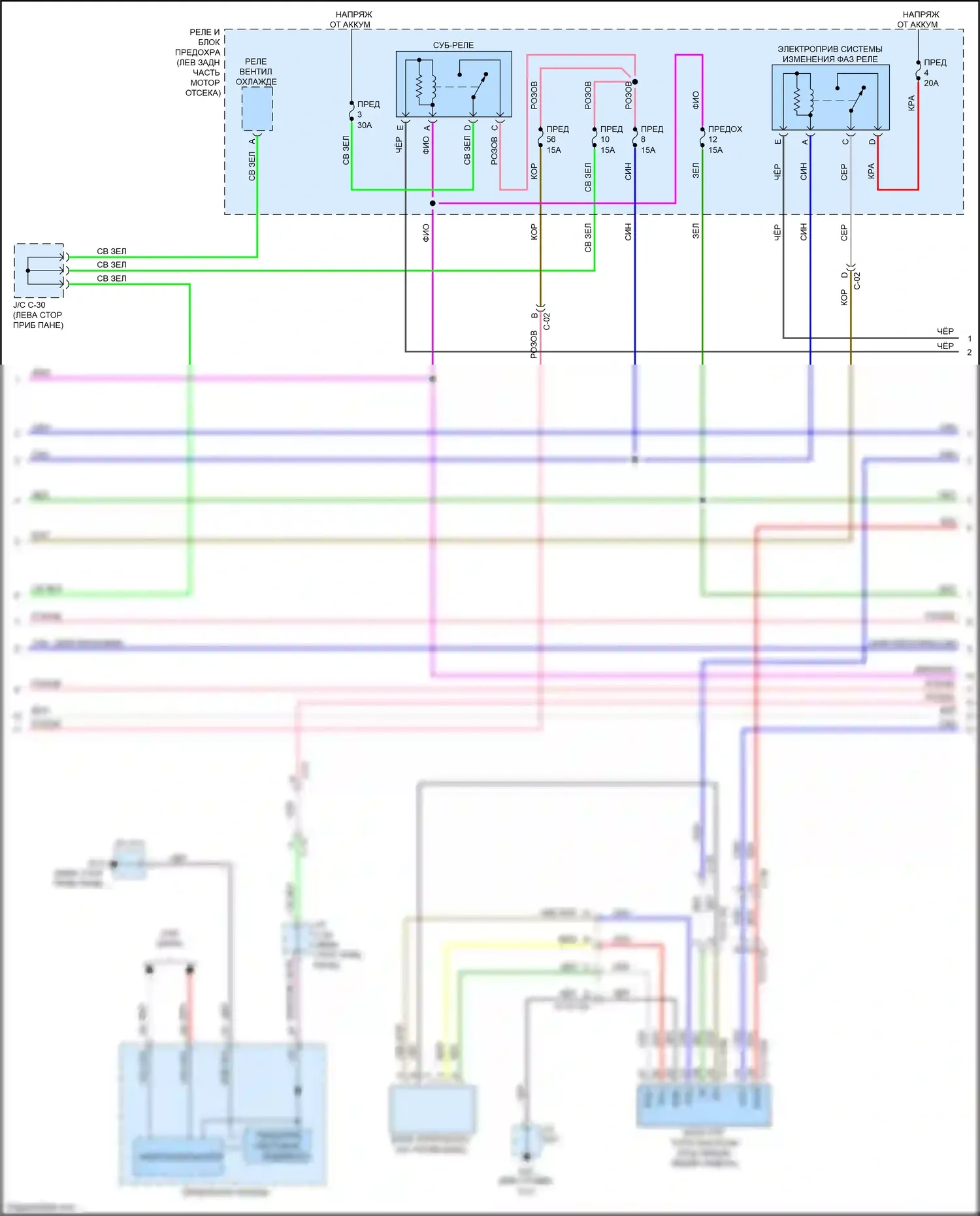 3 Mazda BP (2019-2024): Электросхема двигателя 2.5l turbo skyactiv (4 из 6) 