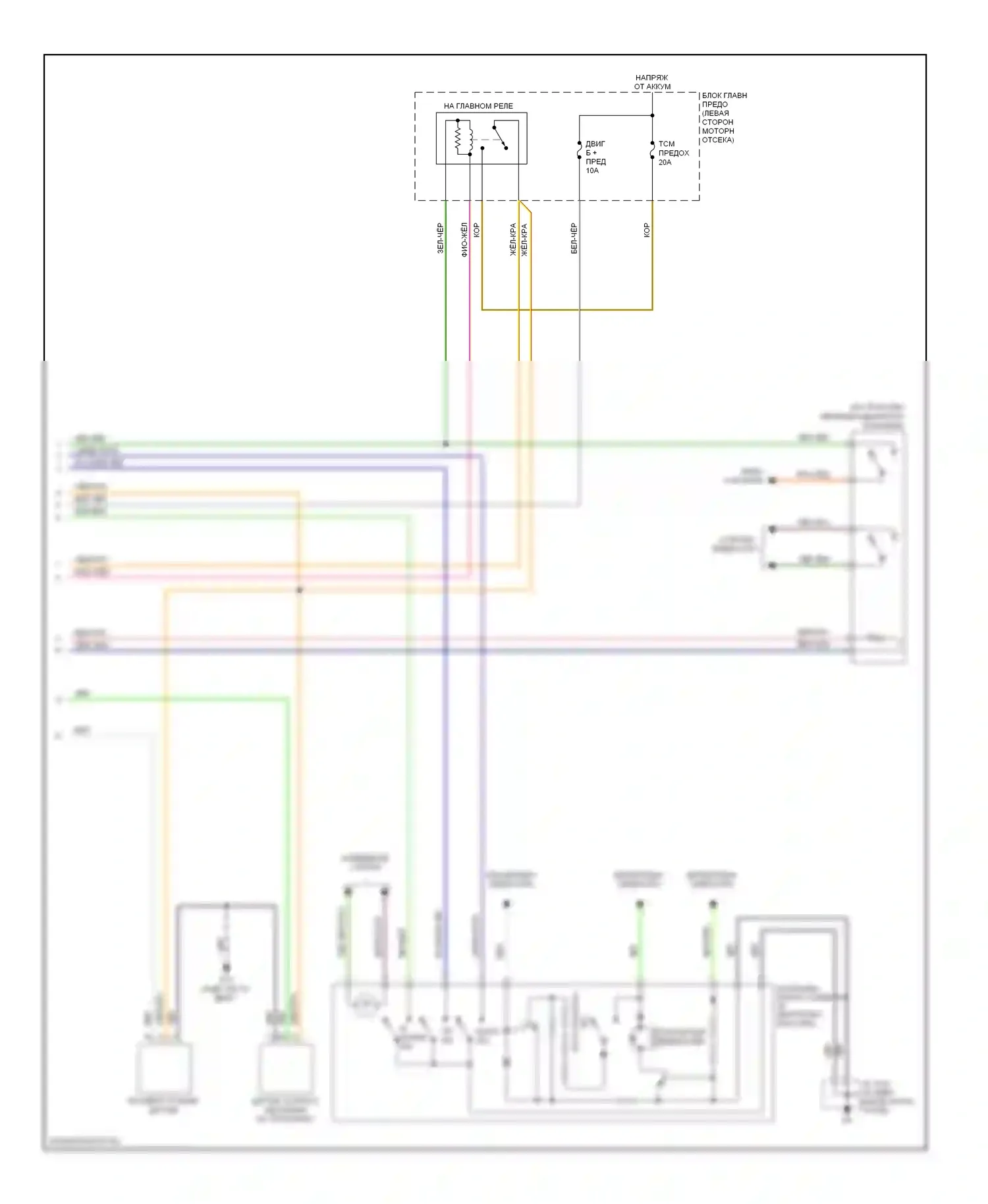 5 Mazda I рестайлинг (2007-2010): Электросхема коробки передач (2 из 2) 