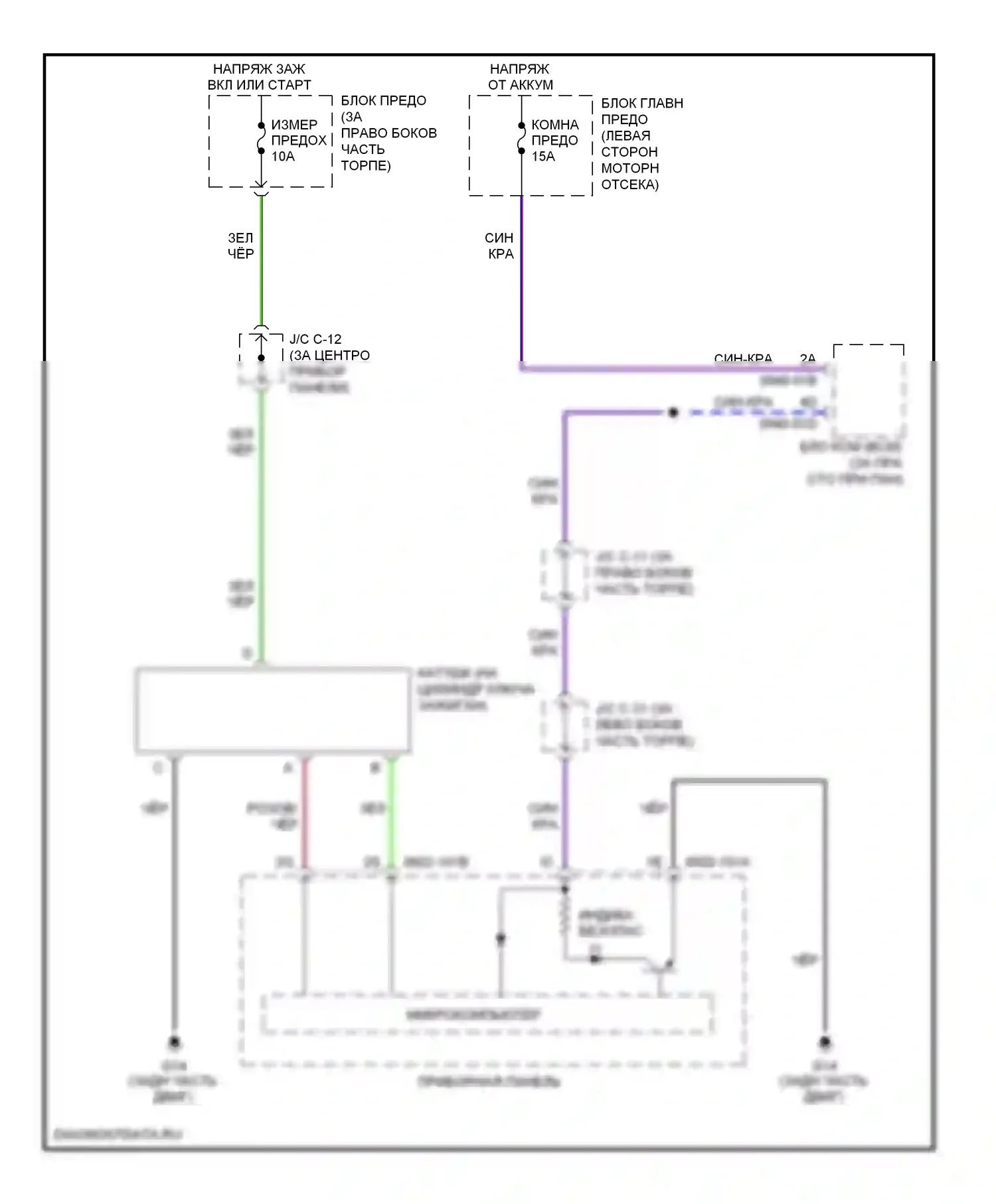 5 Mazda I рестайлинг (2007-2010): Электросхема иммобилайзера 