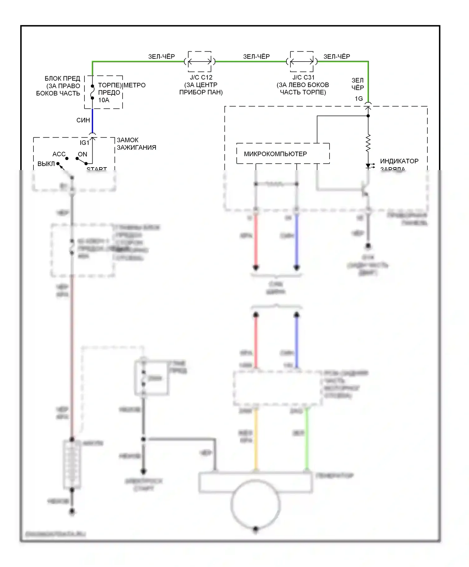 5 Mazda I (2005-2007): Электросхема генератора 