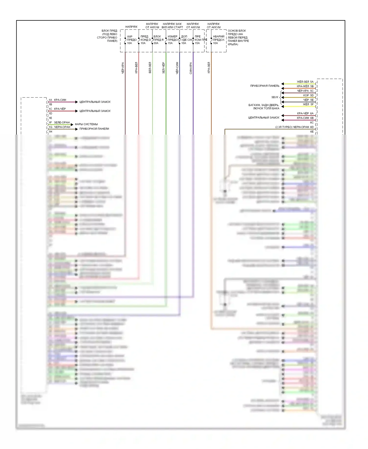 6 Mazda GG рестайлинг (2005-2008): Электросхема блоков управления кузовом 