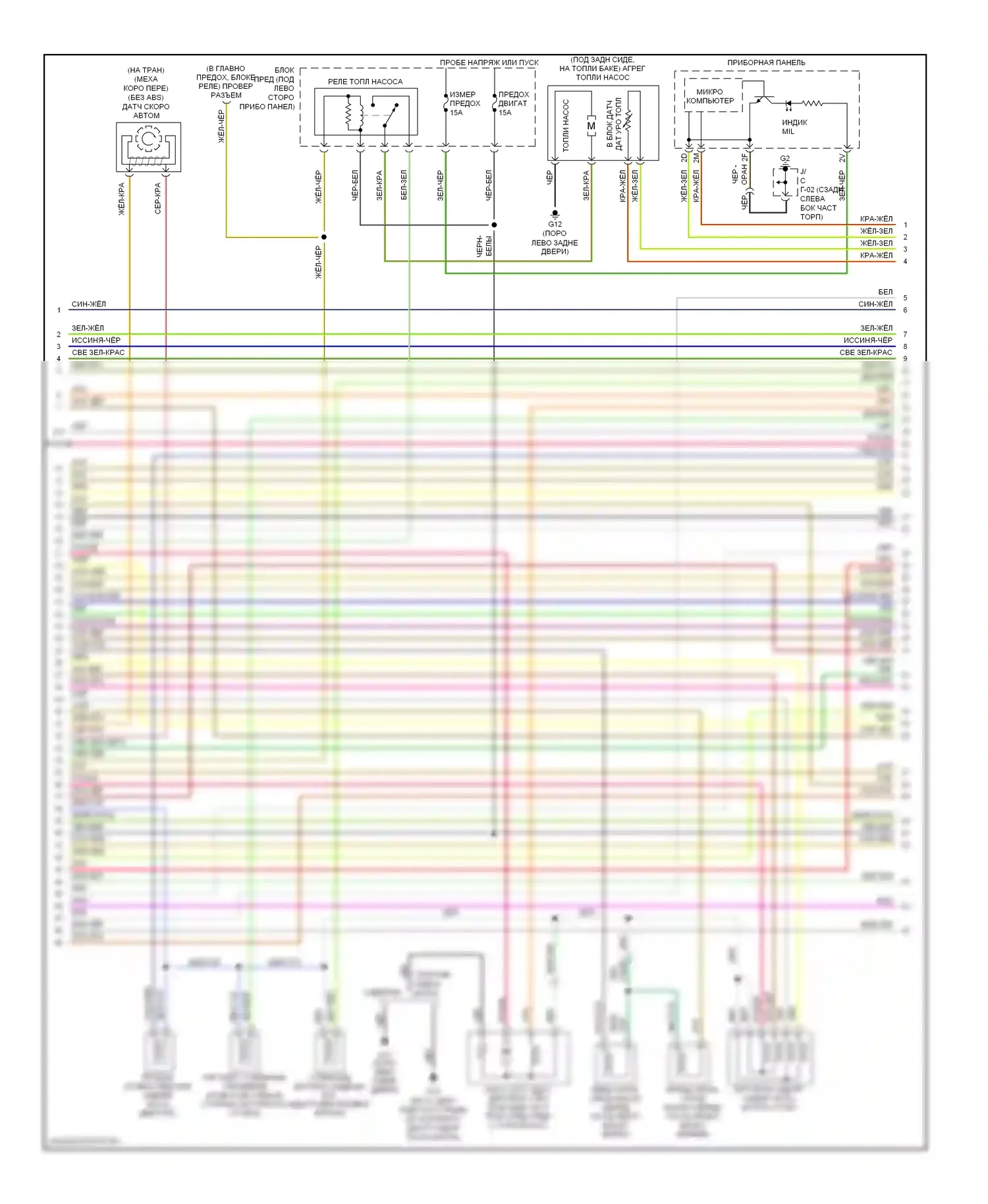 6 Mazda GG рестайлинг (2005-2008): Электросхема двигателя 3.0l (3 из 4) 