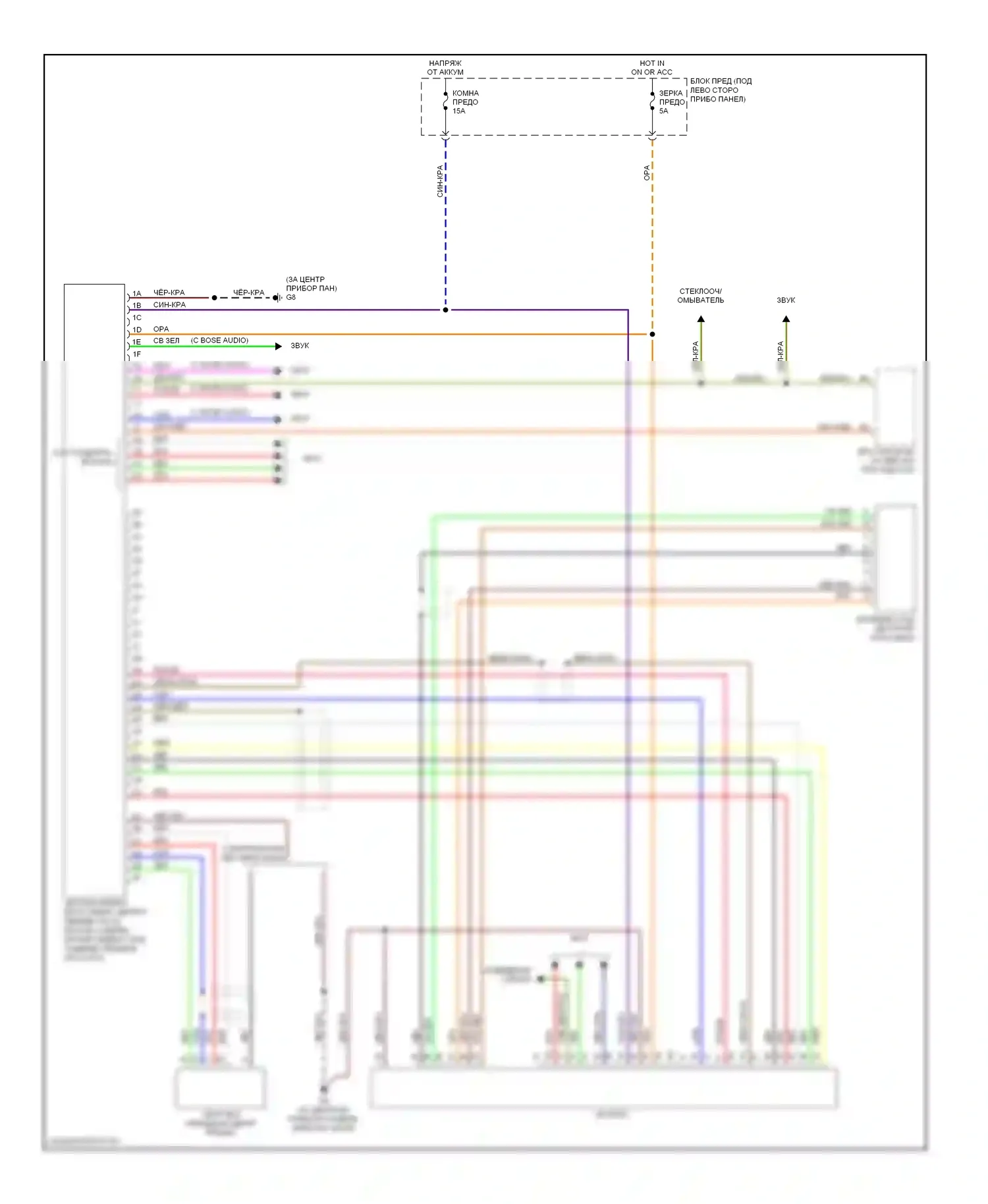 6 Mazda GG рестайлинг (2005-2008): Электросхема навигации 
