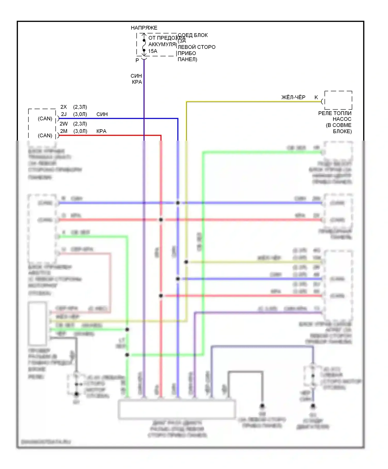6 Mazda GG (2002-2005): Can шина электросхема 