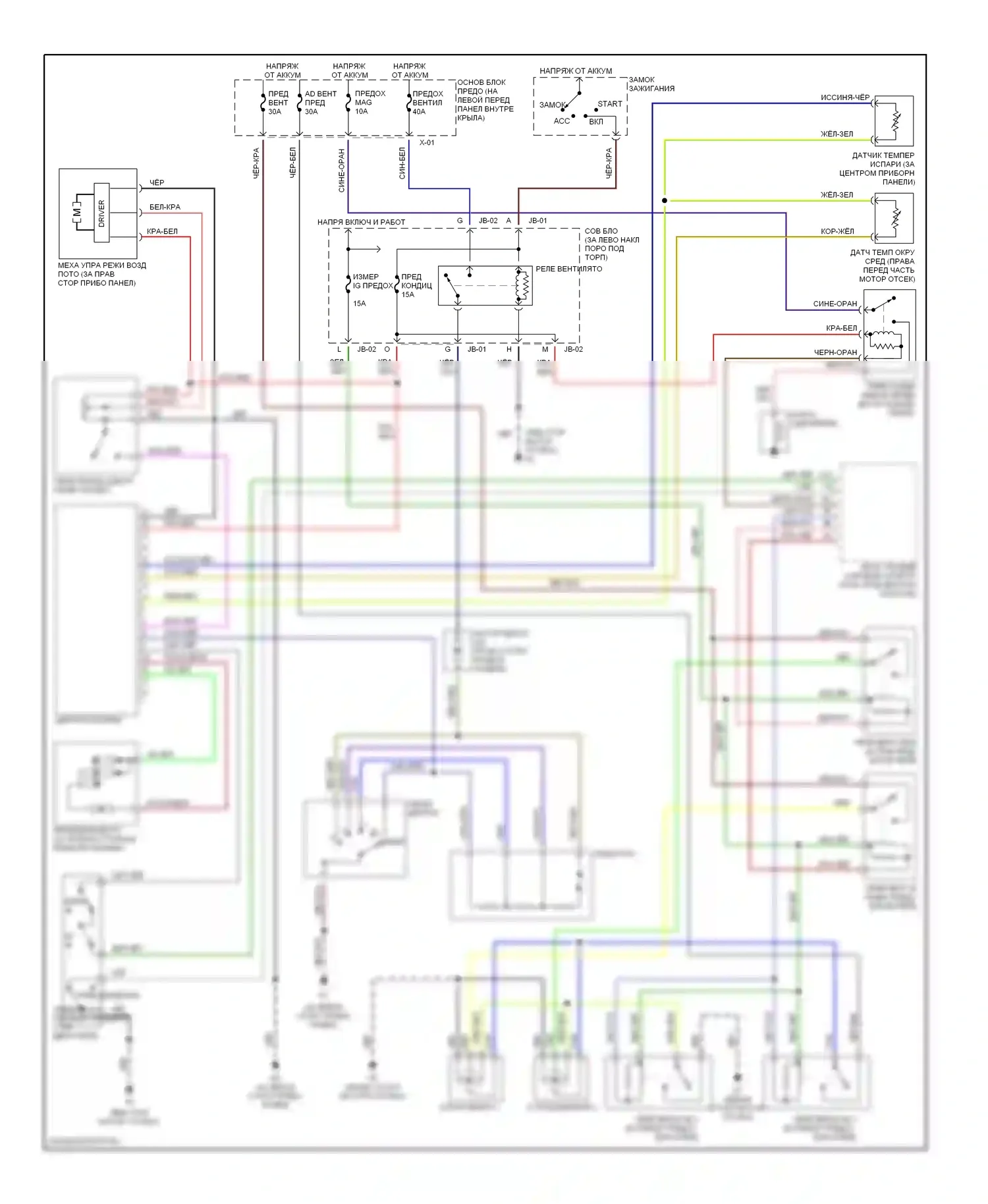 6 Mazda GG (2002-2005): 2.3л, электросхема ручного кондиционера 