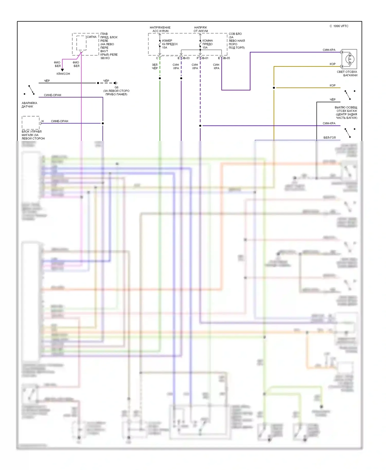 6 Mazda GG (2002-2005): Электросхема защиты от взлома 