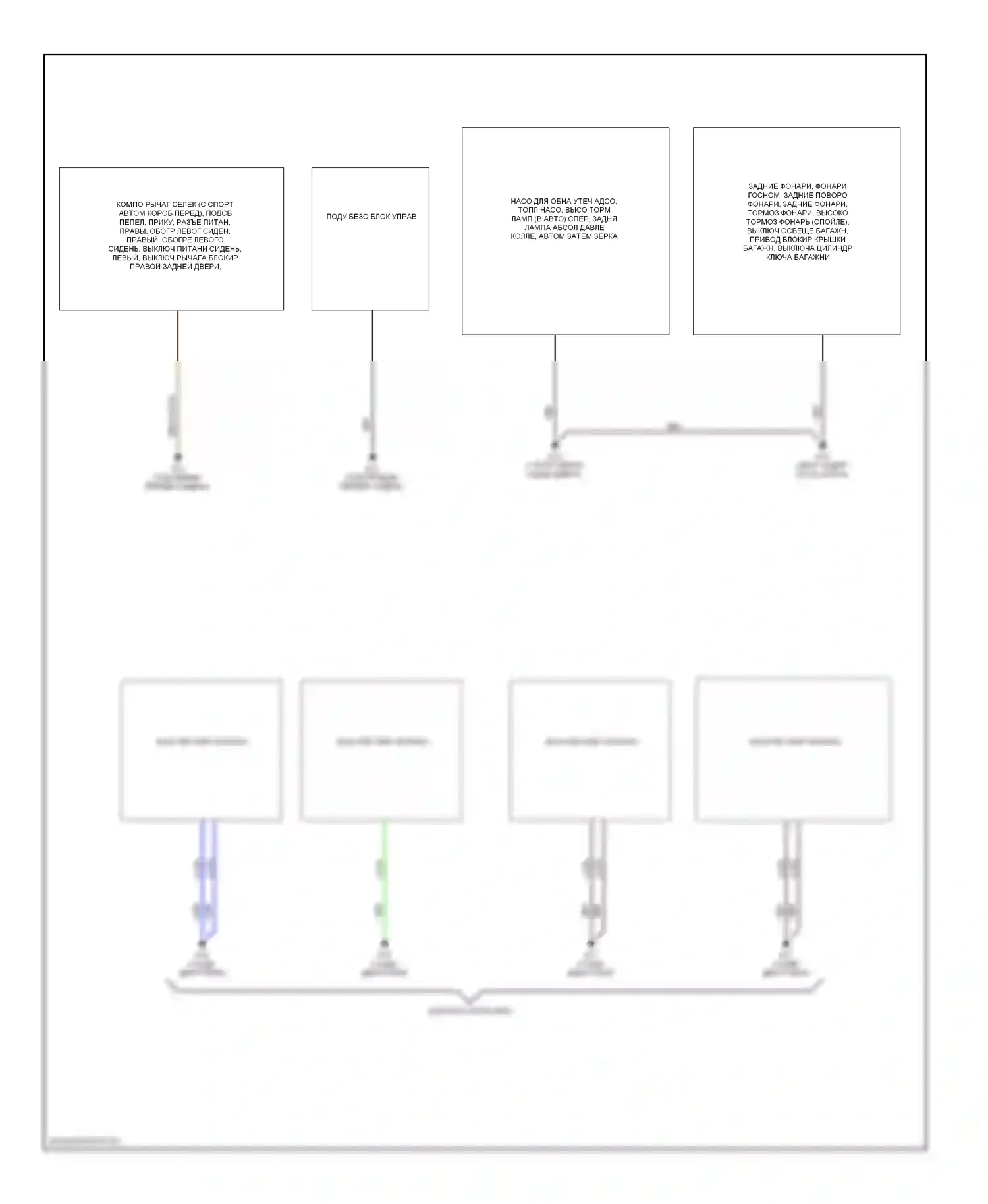 6 Mazda GG (2002-2005): Электросхема разводки массы (2 из 2) 