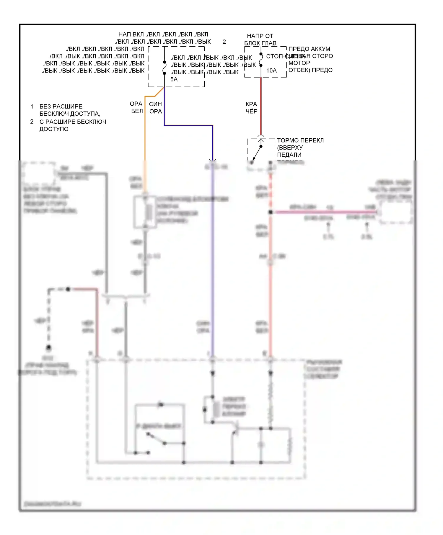 6 Mazda GH рестайлинг (2009-2013): Электросхема блокировки селектора 