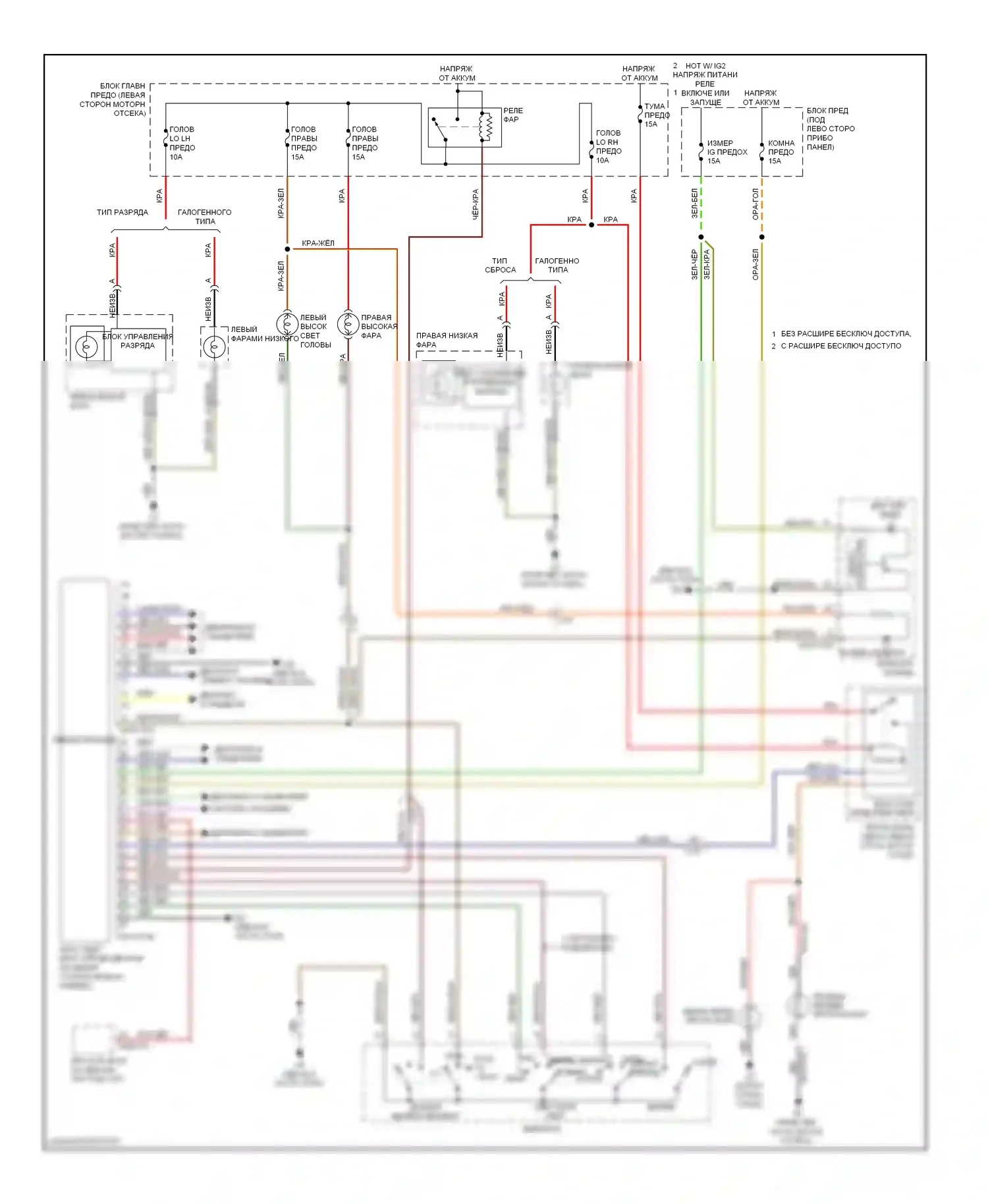 6 Mazda GH рестайлинг (2009-2013): Электросхема фар, без дрели 