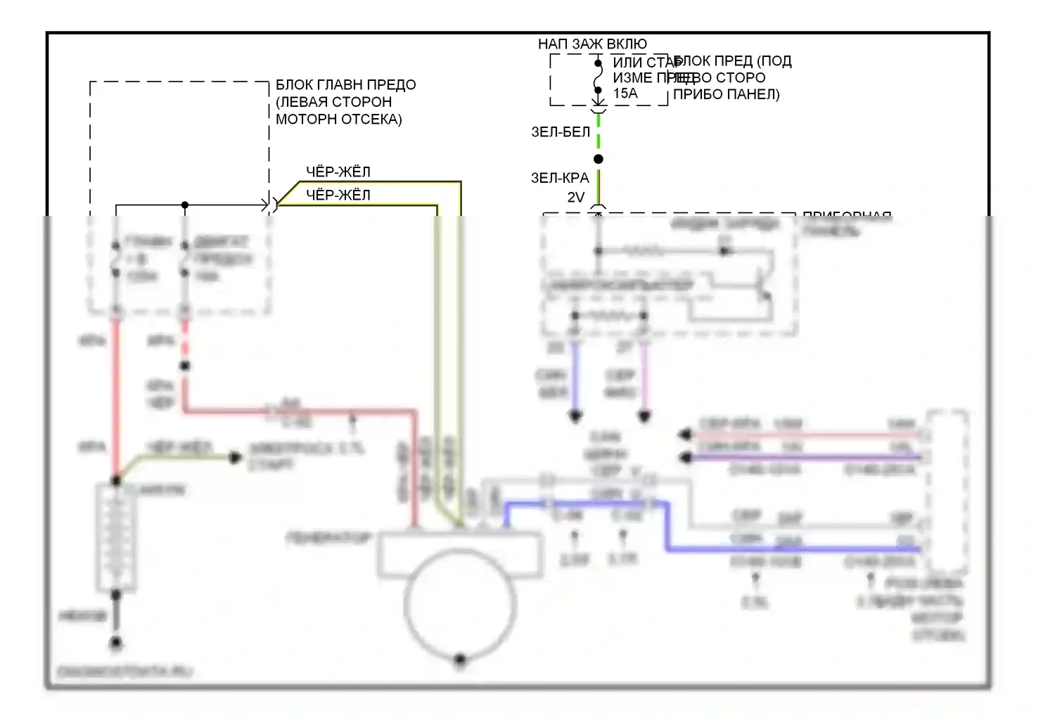 6 Mazda GH рестайлинг (2009-2013): Электросхема генератора 