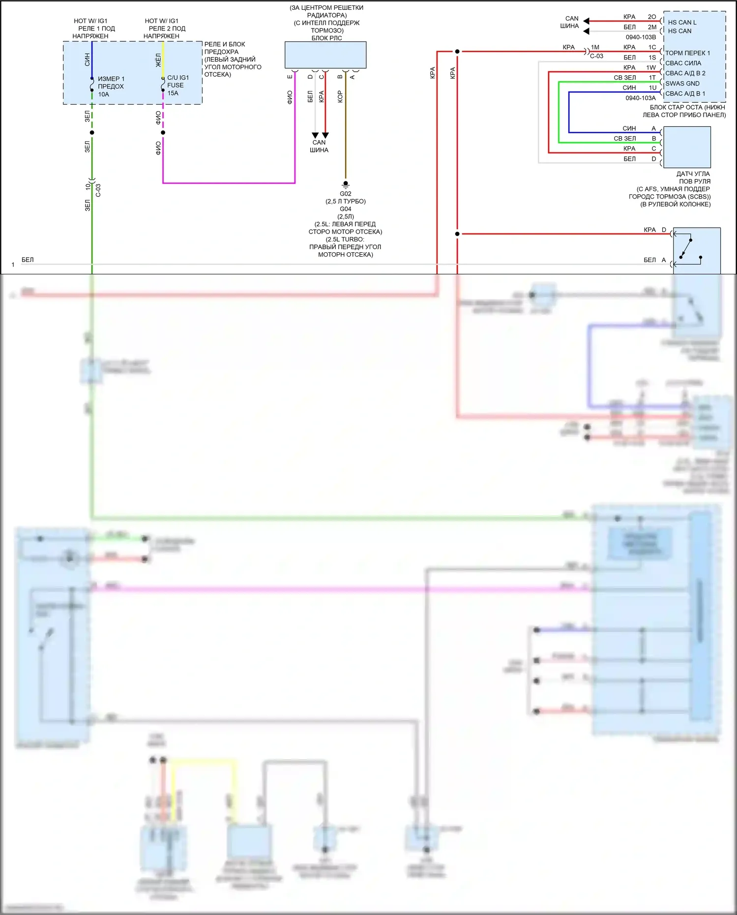 6 Mazda GJ рестайлинг 2 (2018-2024): Антиблокировочная система abs электросхема (2 из 2) 