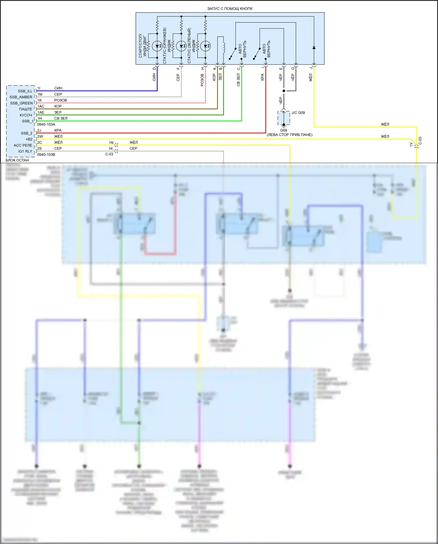 6 Mazda GJ рестайлинг 2 (2018-2024): Электросхема блока предохранителей реле (3 из 3) 