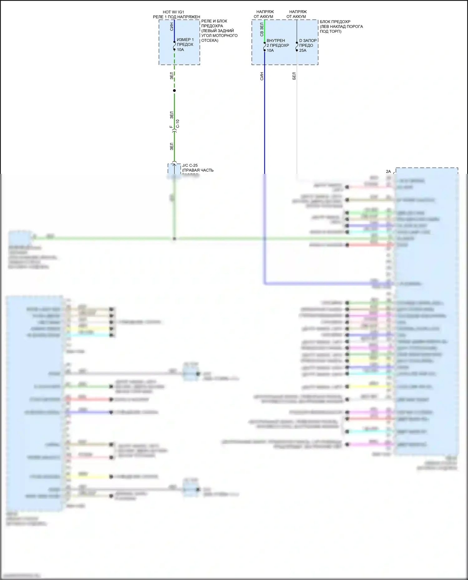6 Mazda GJ рестайлинг 2 (2018-2024): Электросхема блока управления задней части кузова 
