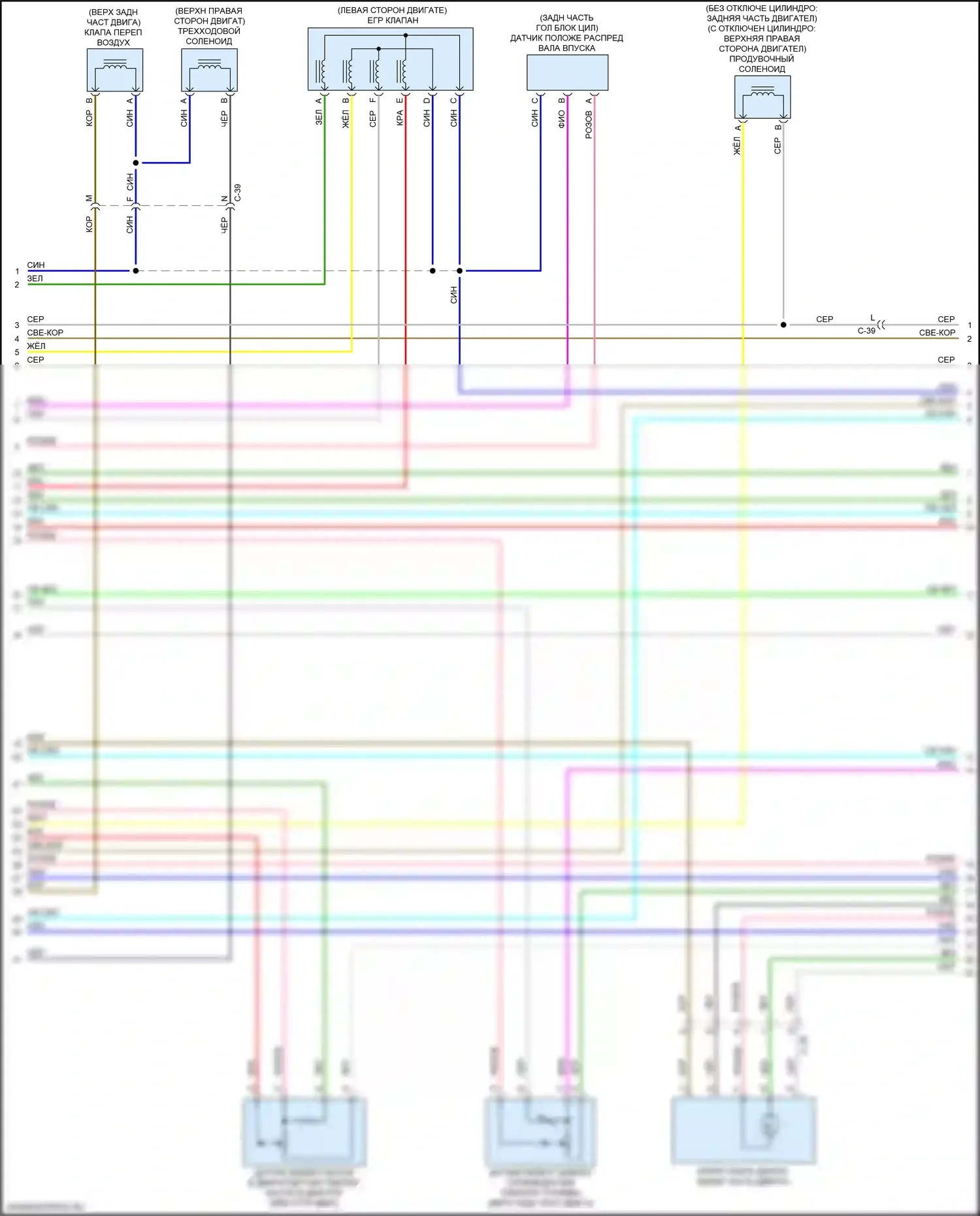 6 Mazda GJ рестайлинг 2 (2018-2024): Электросхема двигателя 2.5l turbo skyactiv (2 из 7) 